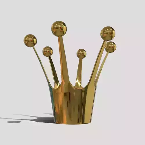 Crown gold Low-poly 3D model