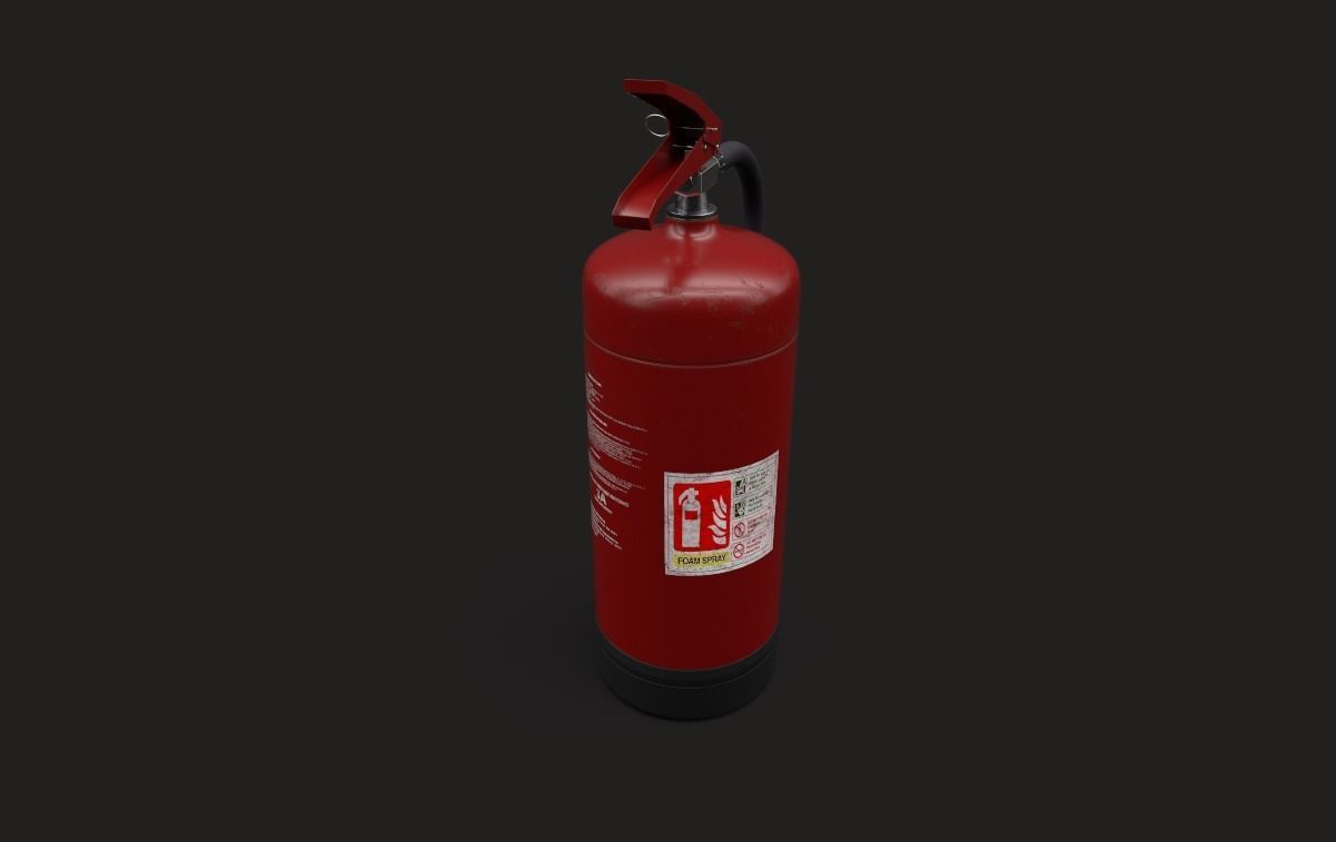Fire extinguisher 3D model_3