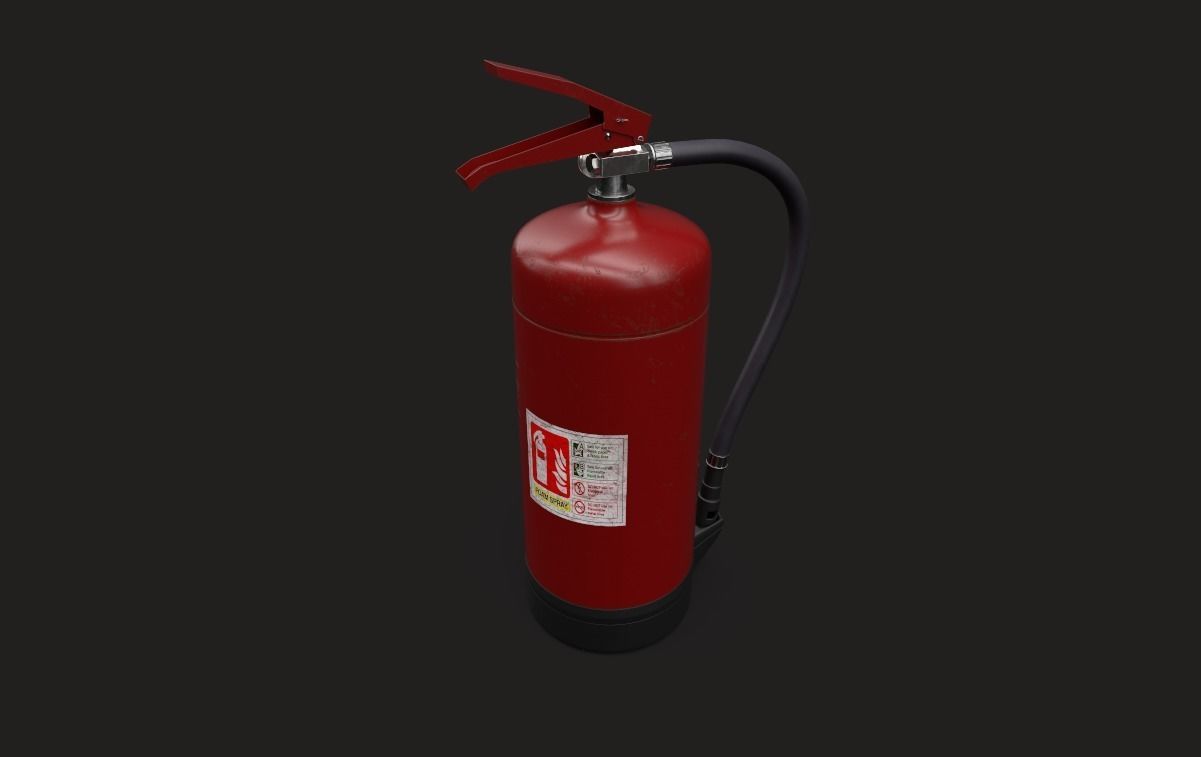 Fire extinguisher 3D model_4