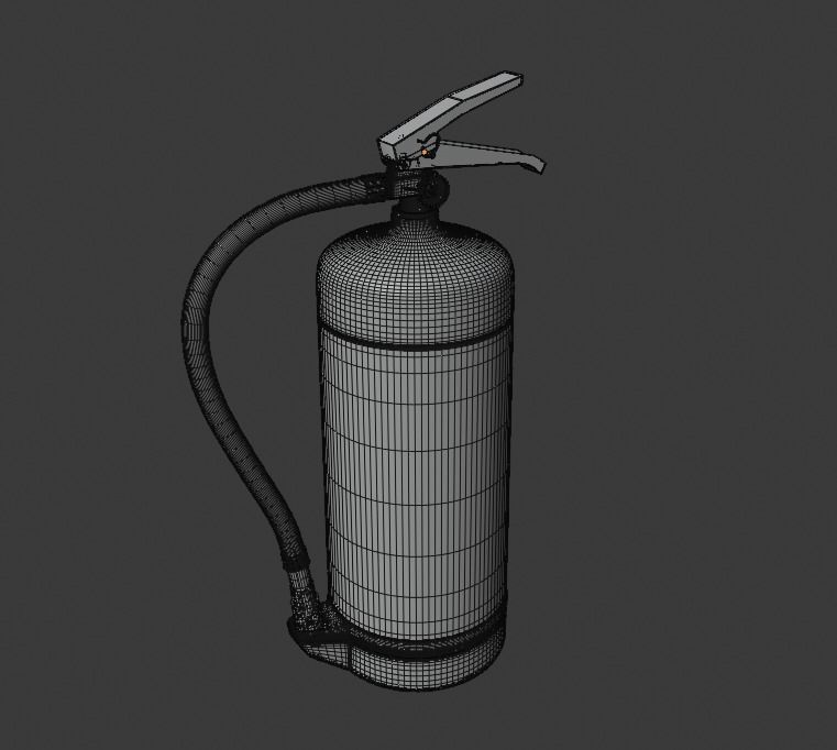 Fire extinguisher 3D model_1