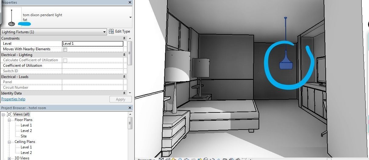 tom dixon lights revit dynamic family 3D model_1