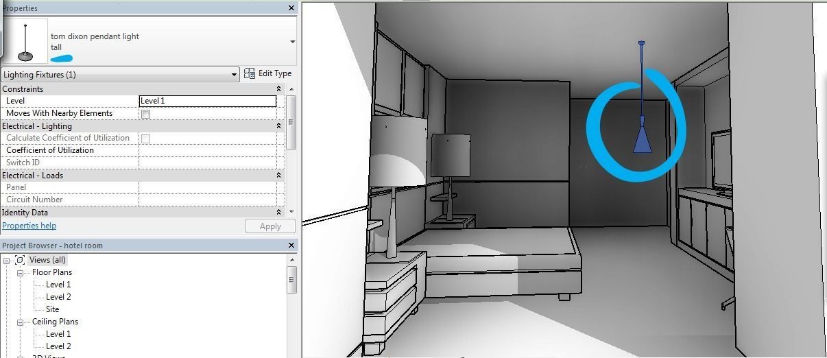tom dixon lights revit dynamic family 3D model_3