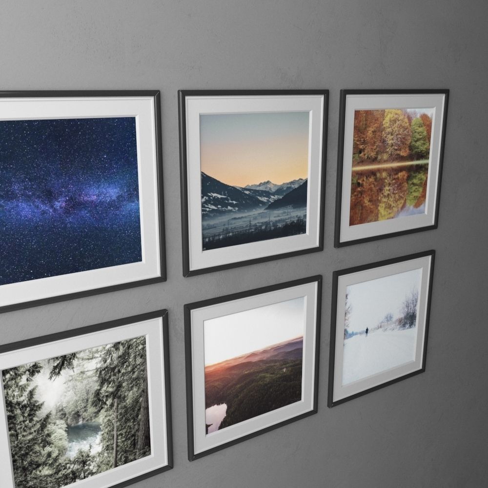 frame4 2x3 quad-4 3D model_1