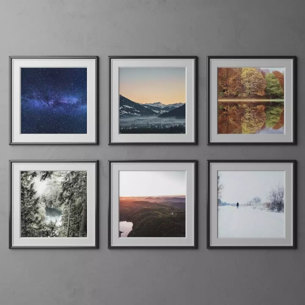 frame4 2x3 quad-4 3D model_0