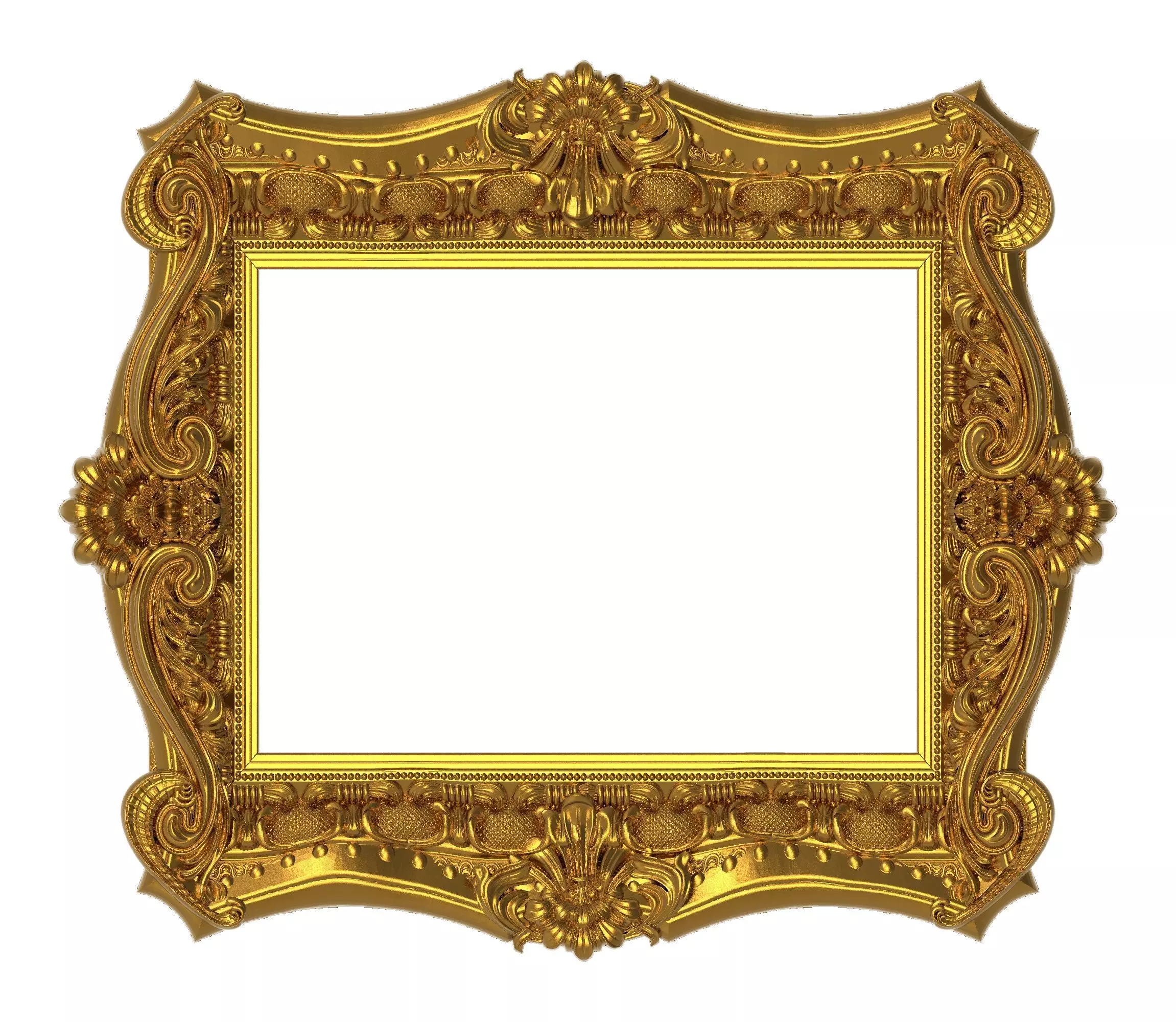 carved frame 3D model 3D model 3D model_0