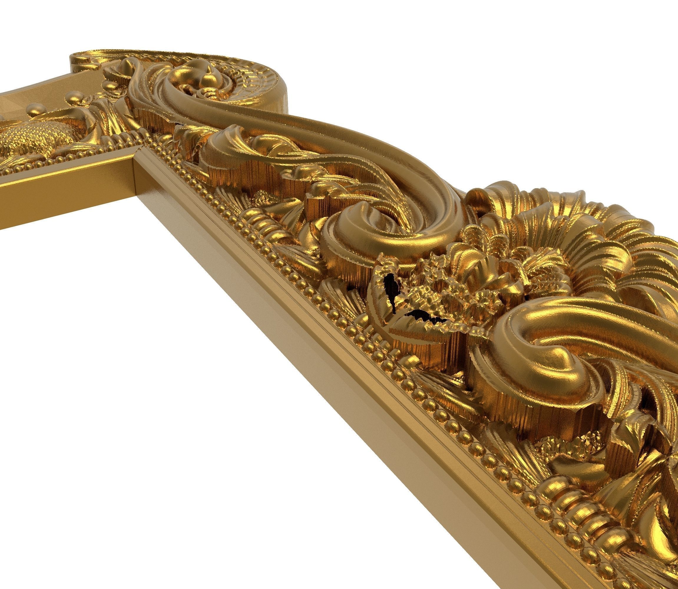 carved frame 3D model 3D model 3D model_6