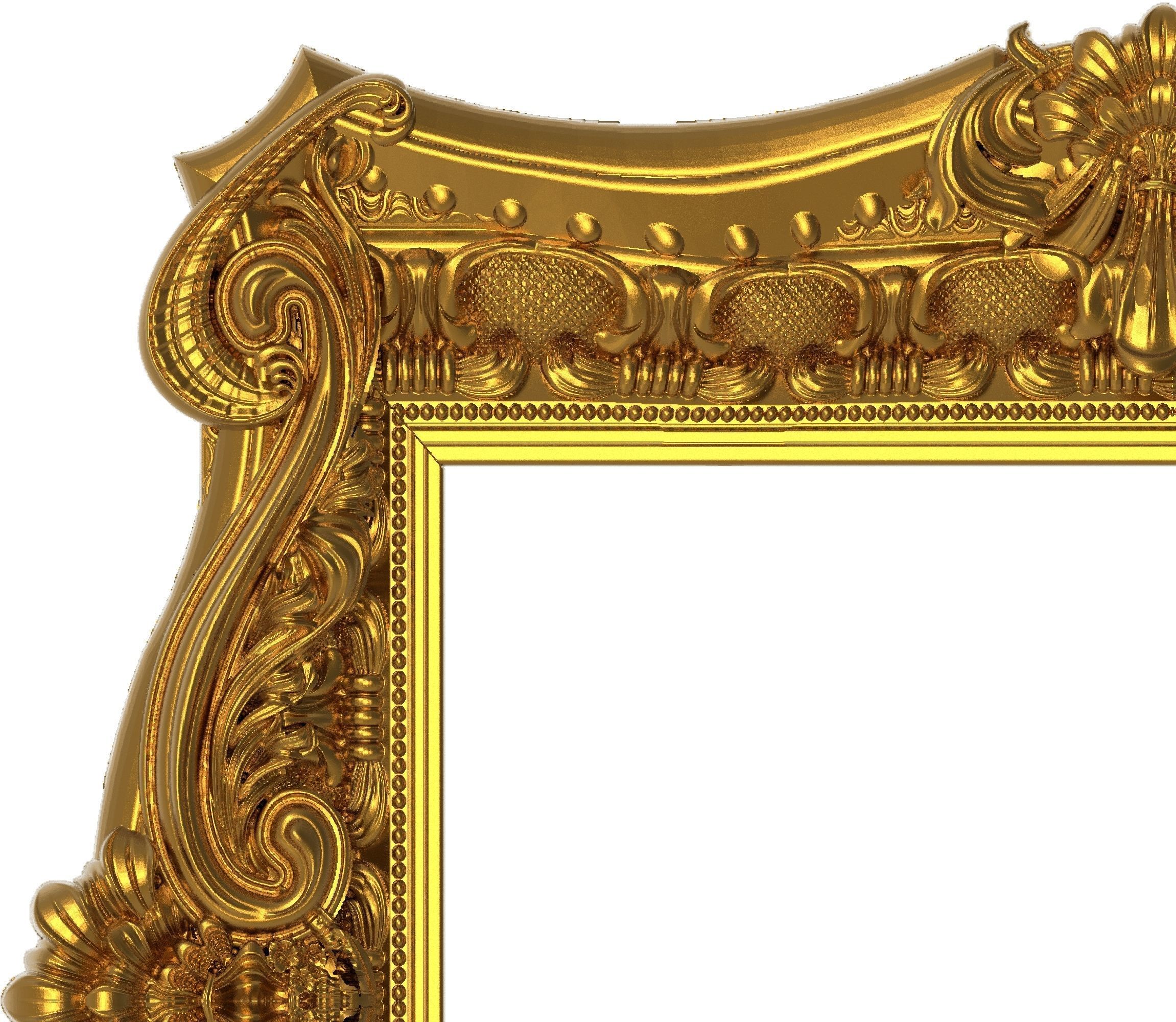 carved frame 3D model 3D model 3D model_1