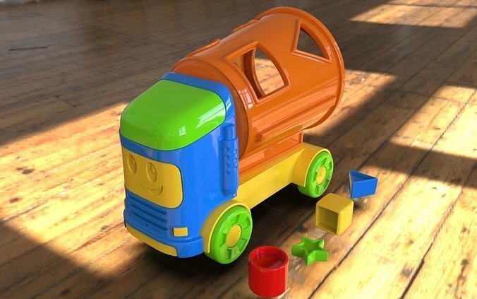 3D print Ready toy Mixer truck 3D model