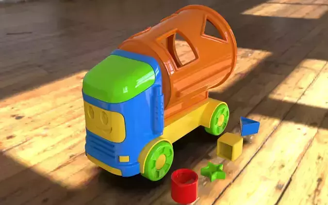3D print Ready toy Mixer truck