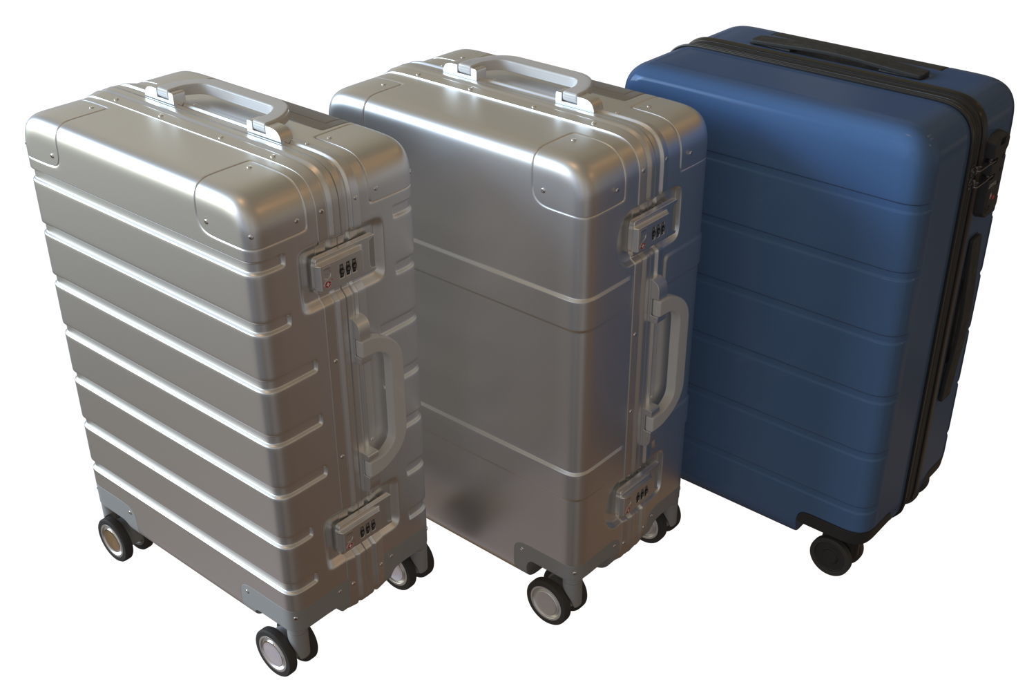 Xiaomi Set Luggage 20 inch 3D model_2