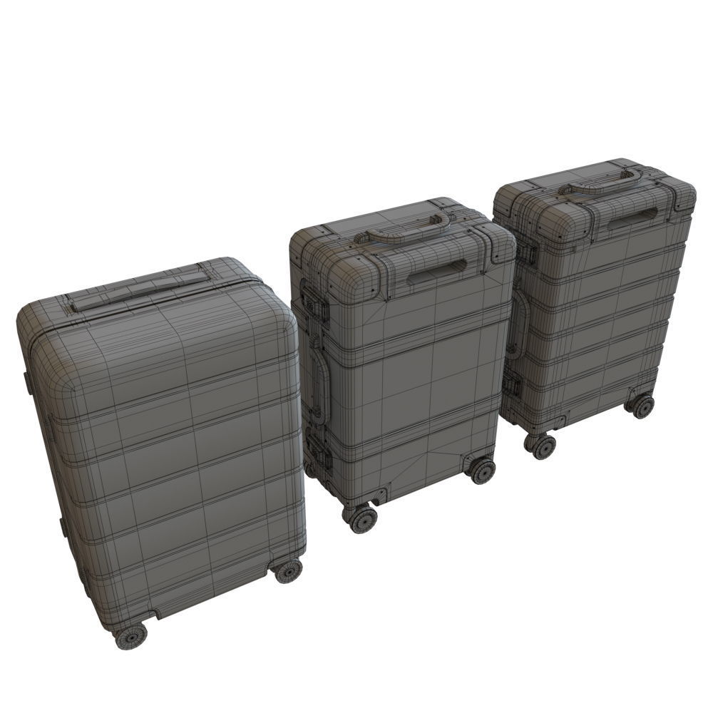 Xiaomi Set Luggage 20 inch 3D model_14