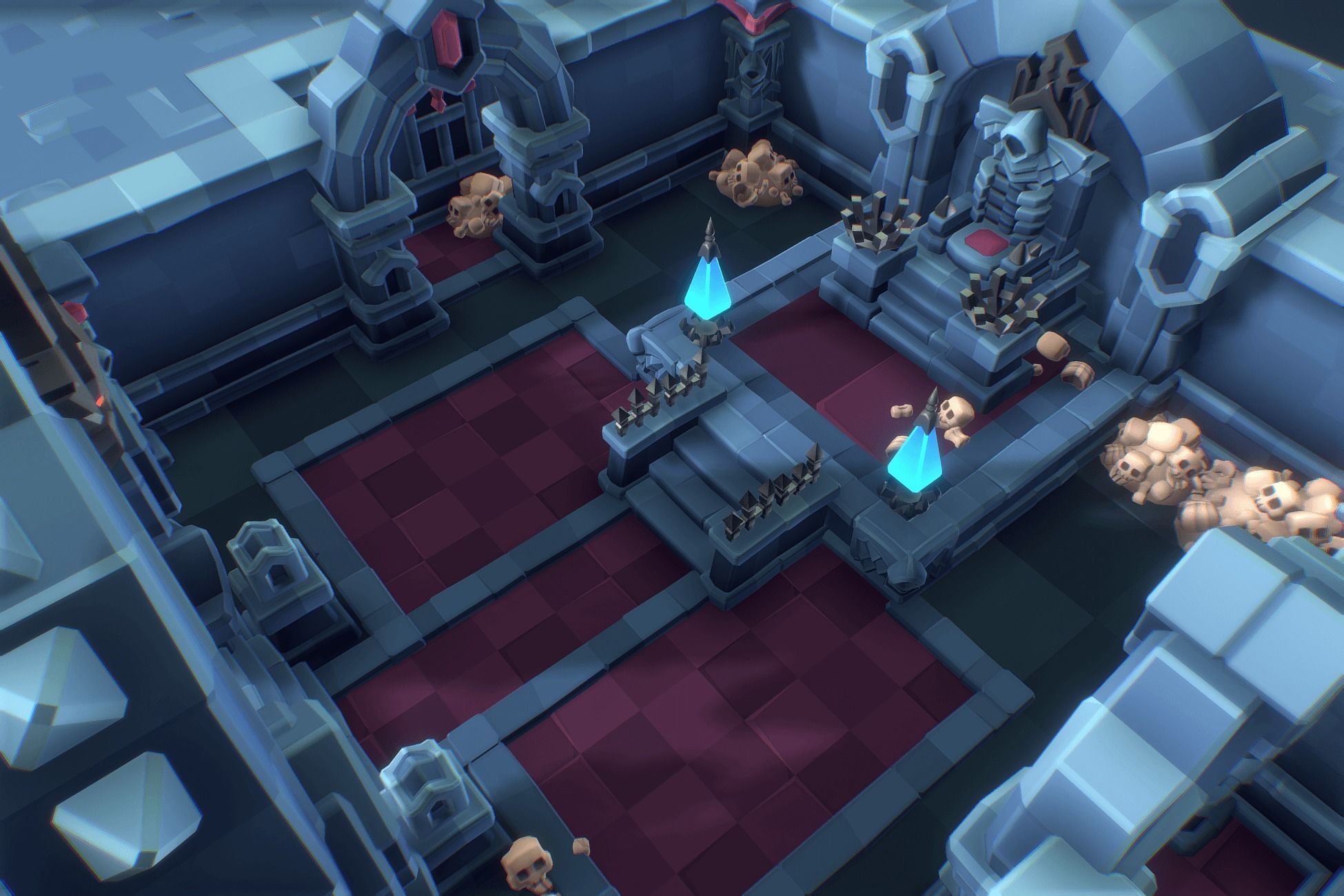 Demonic Dungeon Set - Proto Series Low-poly 3D model_4