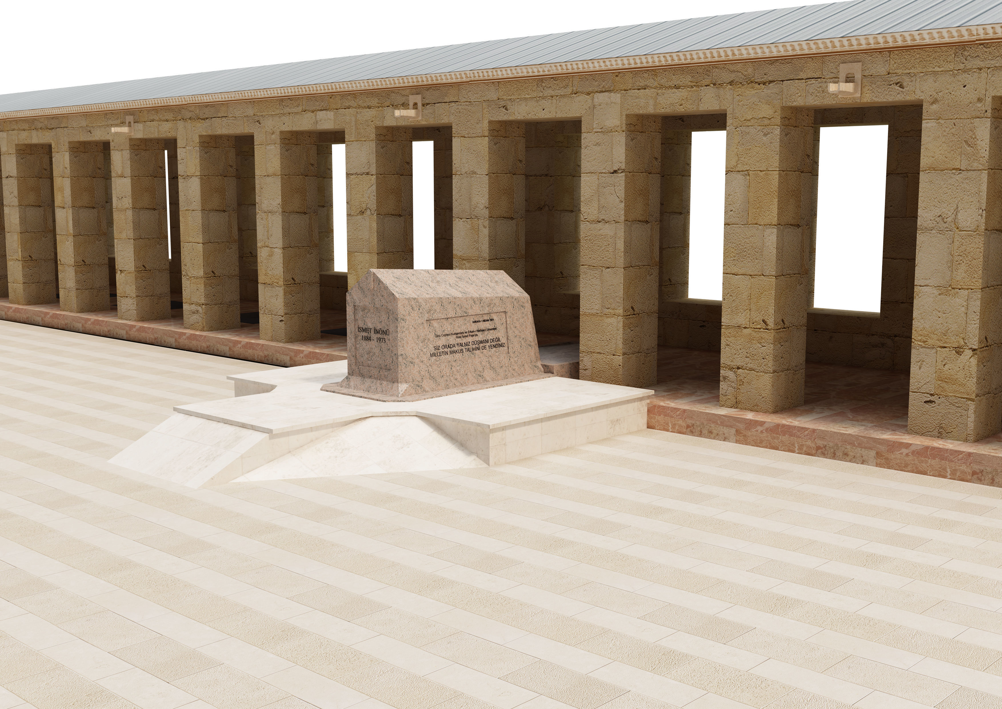 Anitkabir Ataturk mausoleum 3D model_10