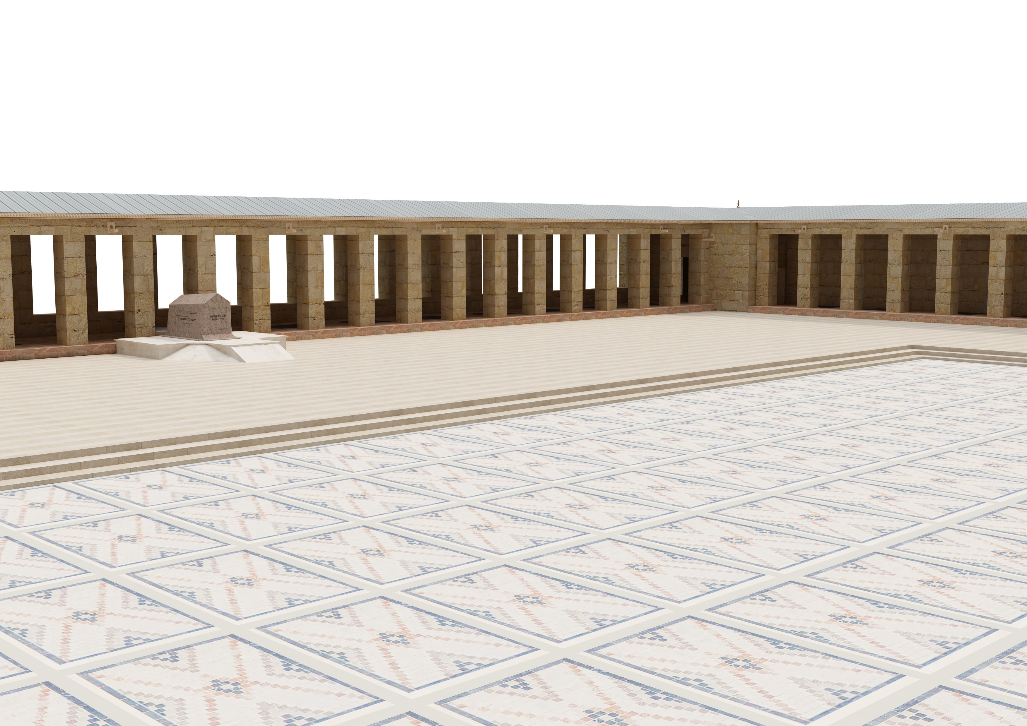 Anitkabir Ataturk mausoleum 3D model_8