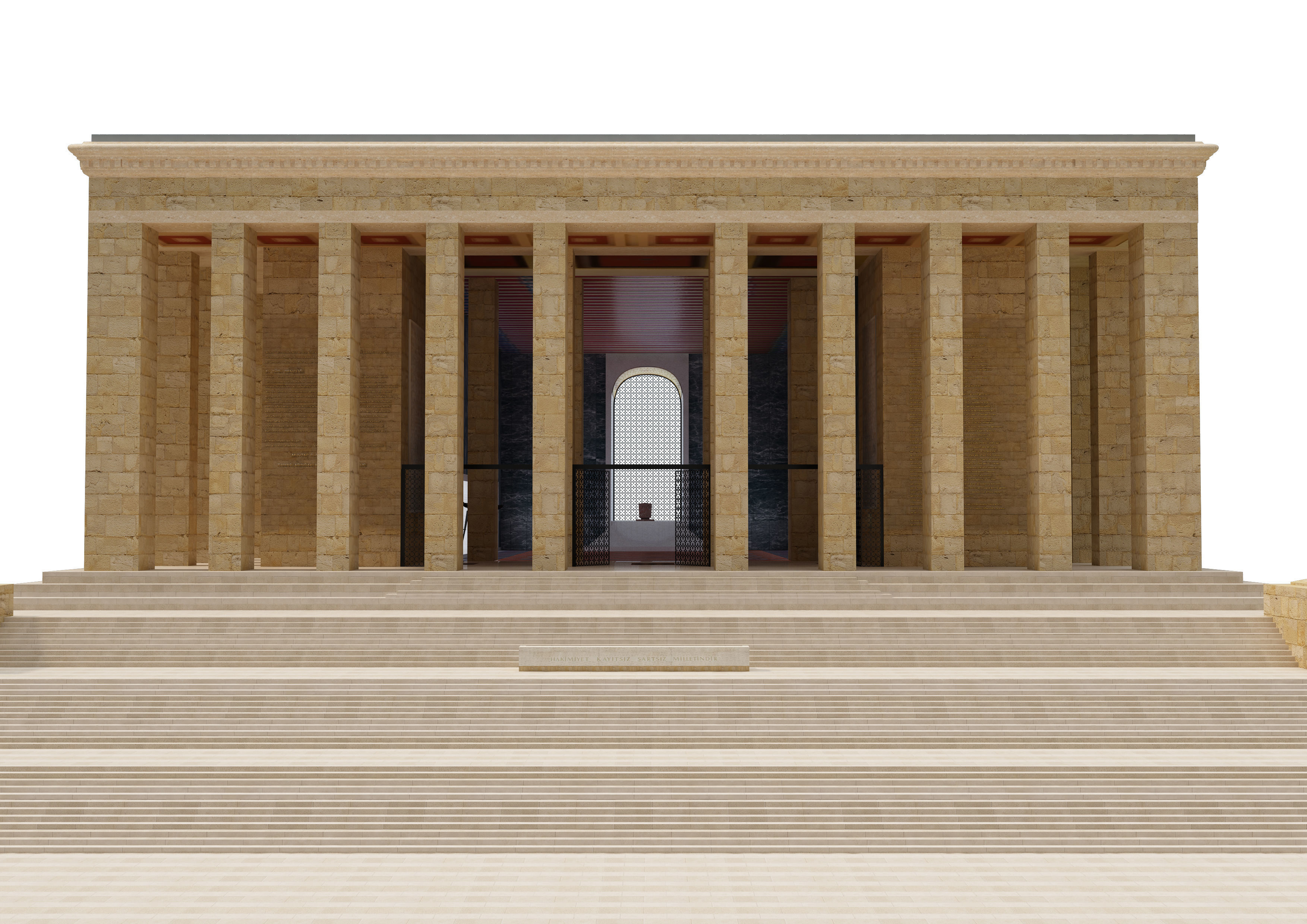 Anitkabir Ataturk mausoleum 3D model_21