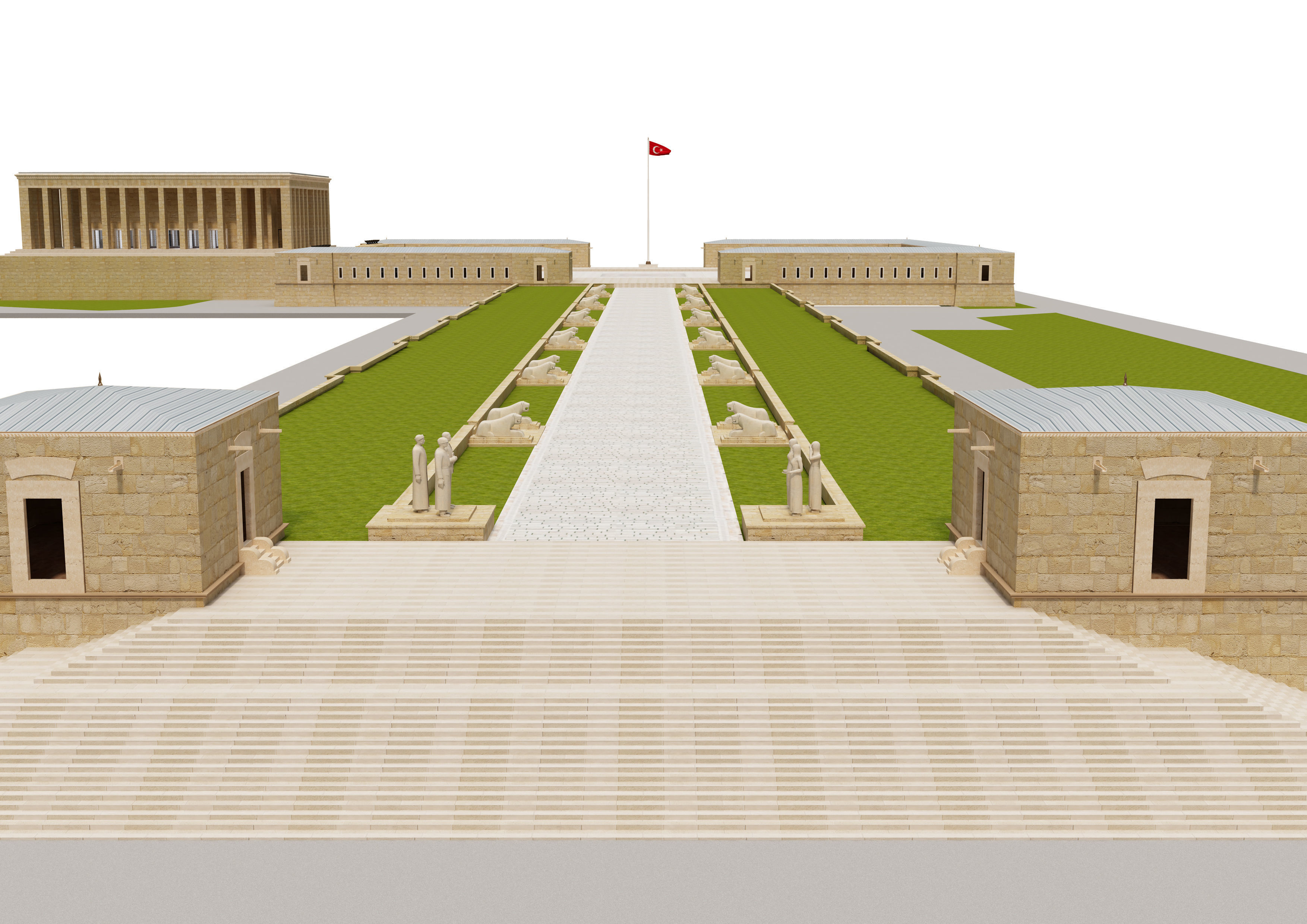 Anitkabir Ataturk mausoleum 3D model_1