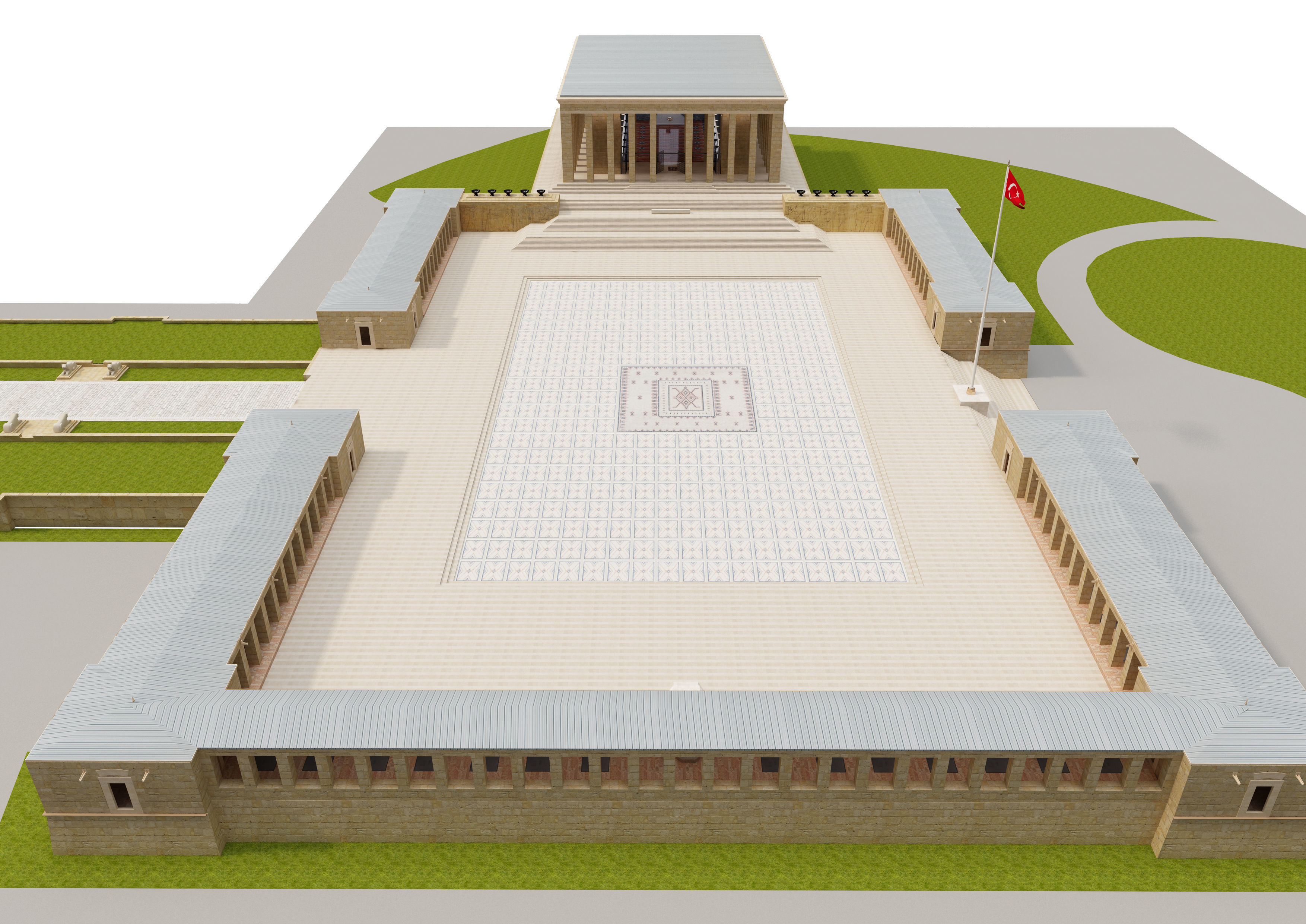 Anitkabir Ataturk mausoleum 3D model_30