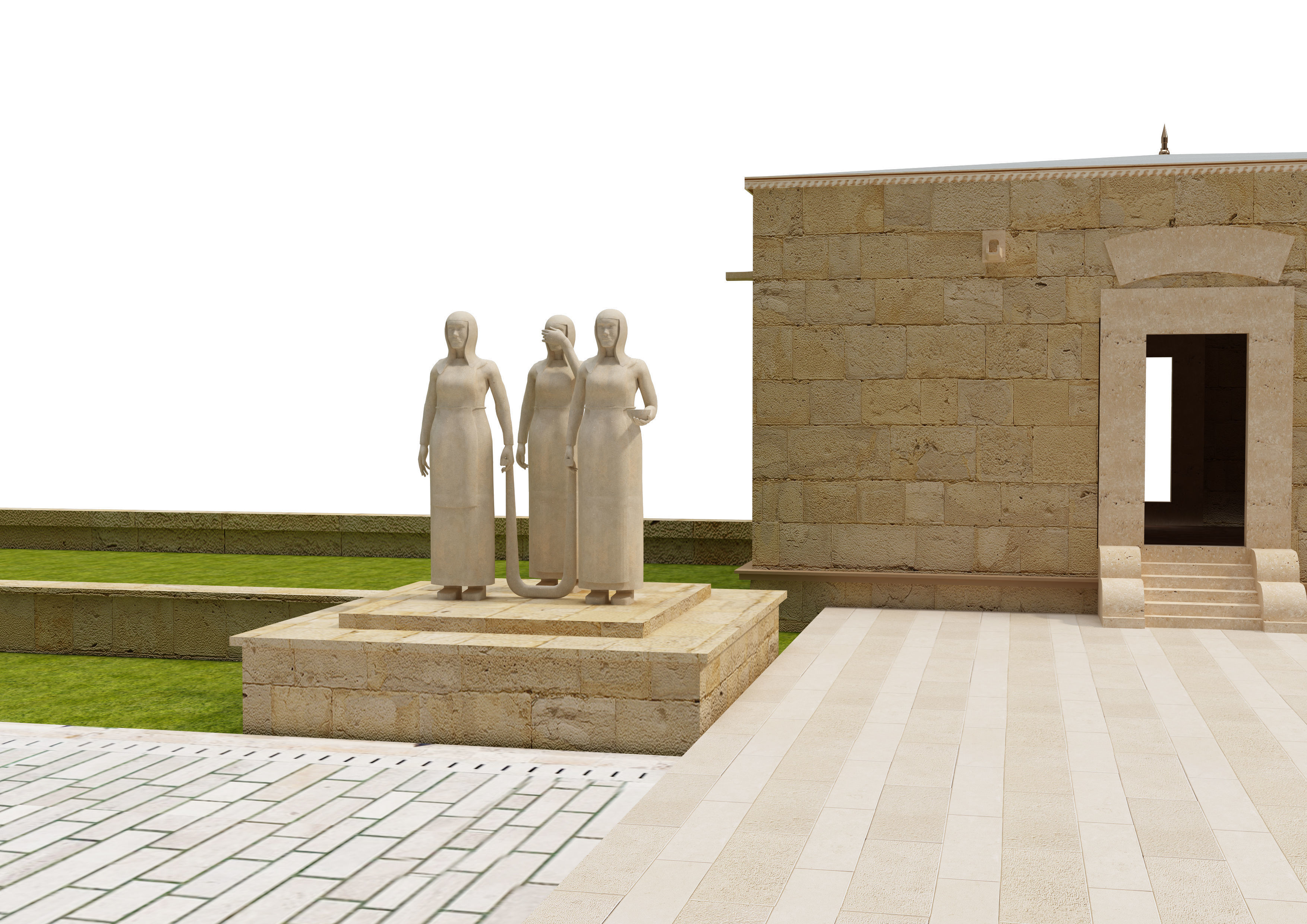 Anitkabir Ataturk mausoleum 3D model_26