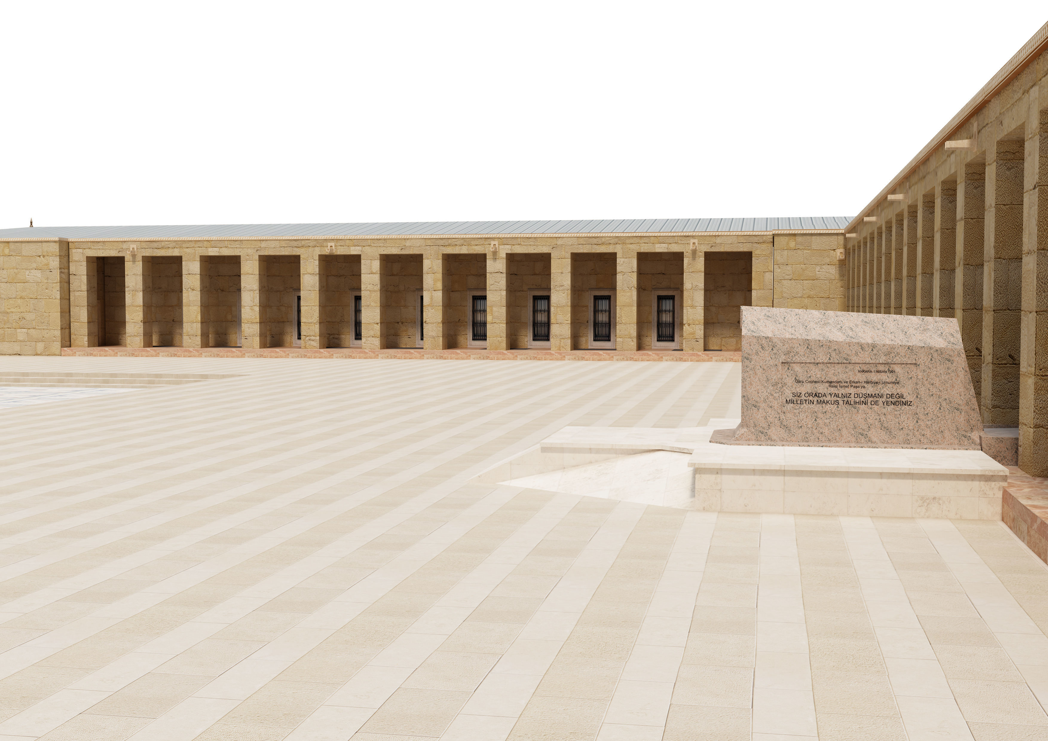 Anitkabir Ataturk mausoleum 3D model_12