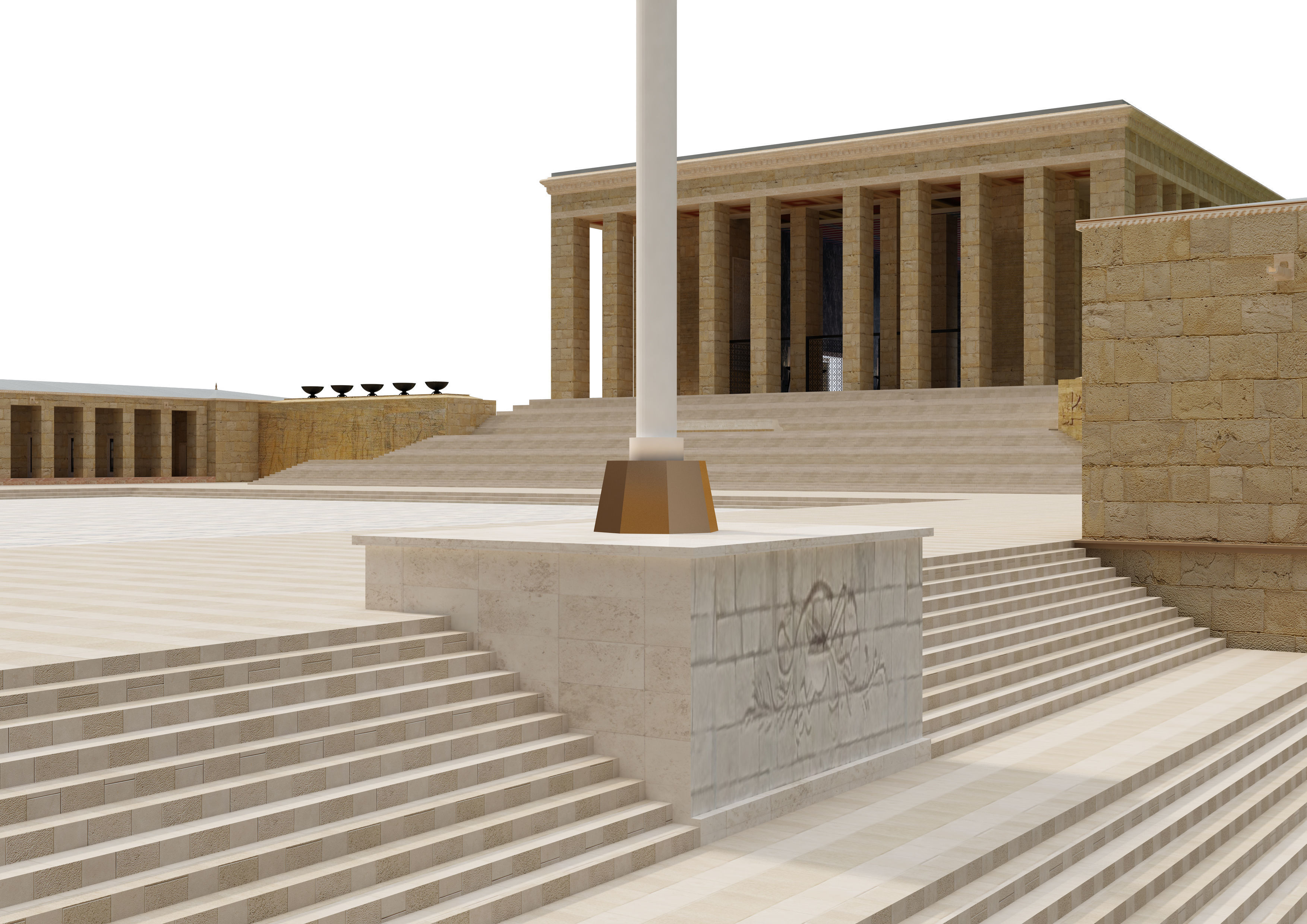 Anitkabir Ataturk mausoleum 3D model_20