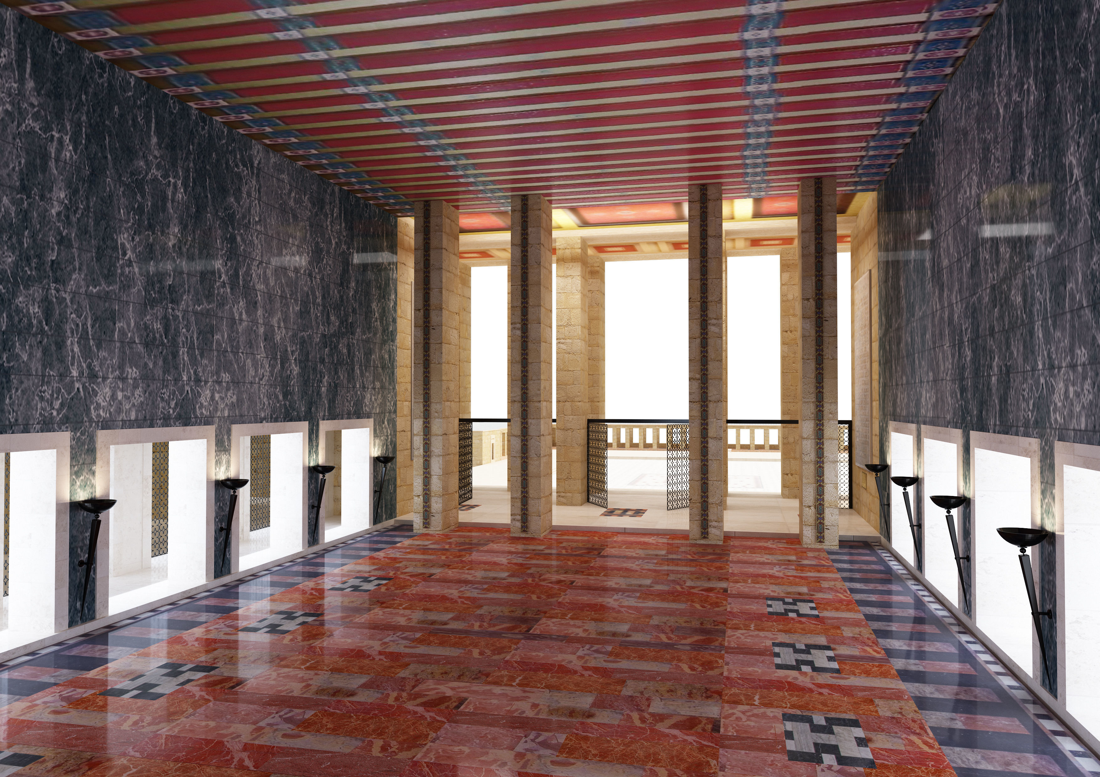 Anitkabir Ataturk mausoleum 3D model_35