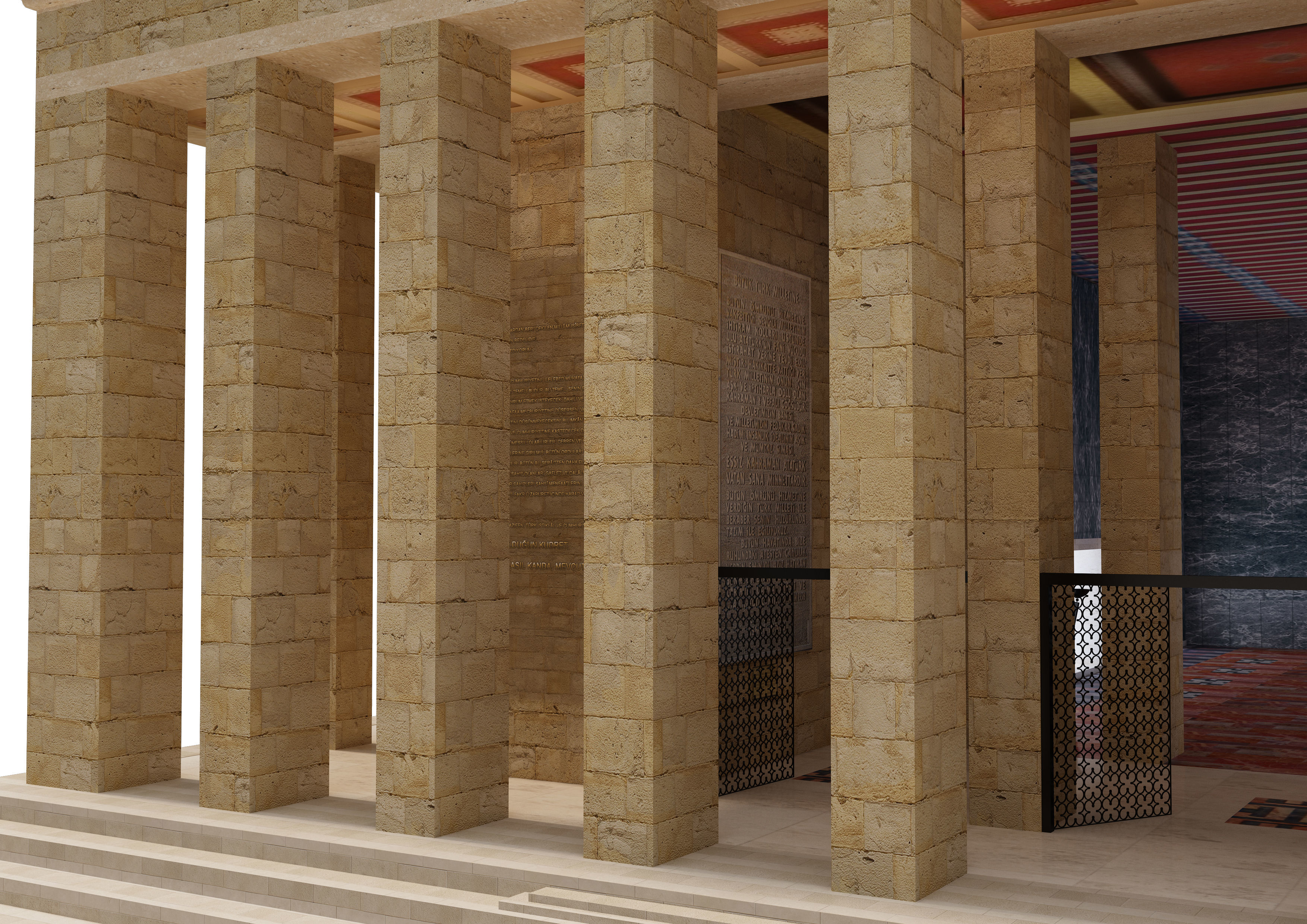 Anitkabir Ataturk mausoleum 3D model_32