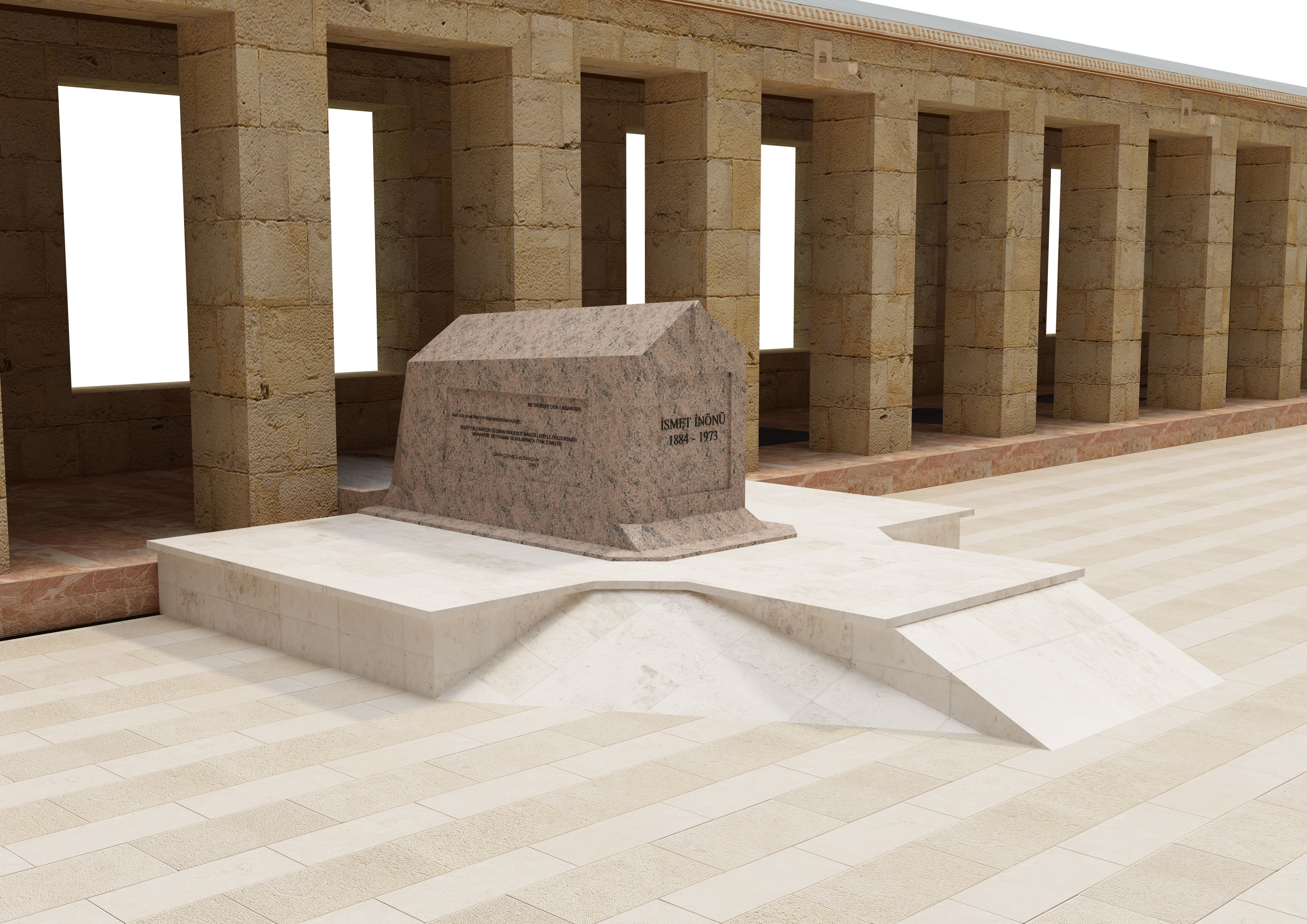 Anitkabir Ataturk mausoleum 3D model_9