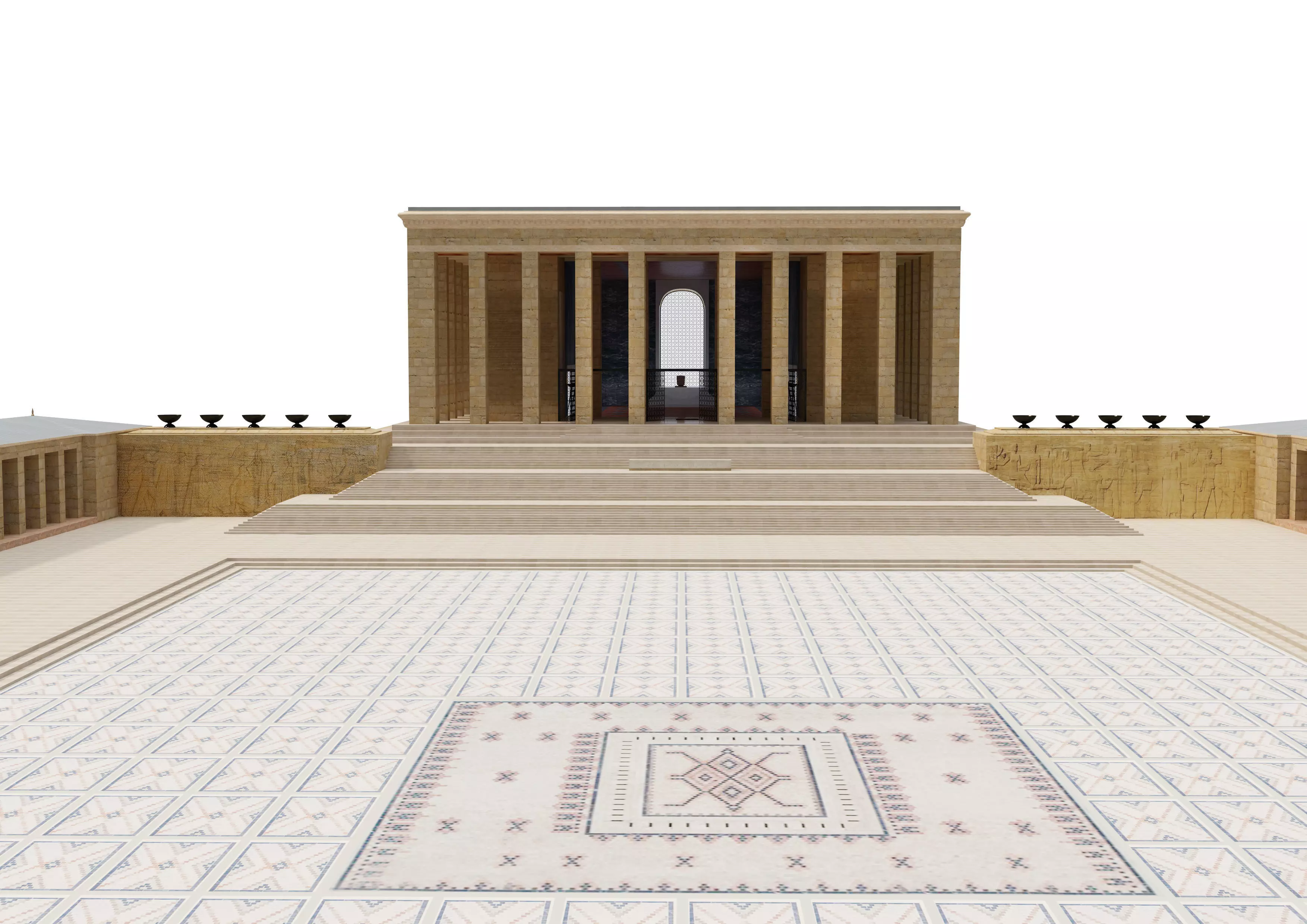 Anitkabir Ataturk mausoleum 3D model_0
