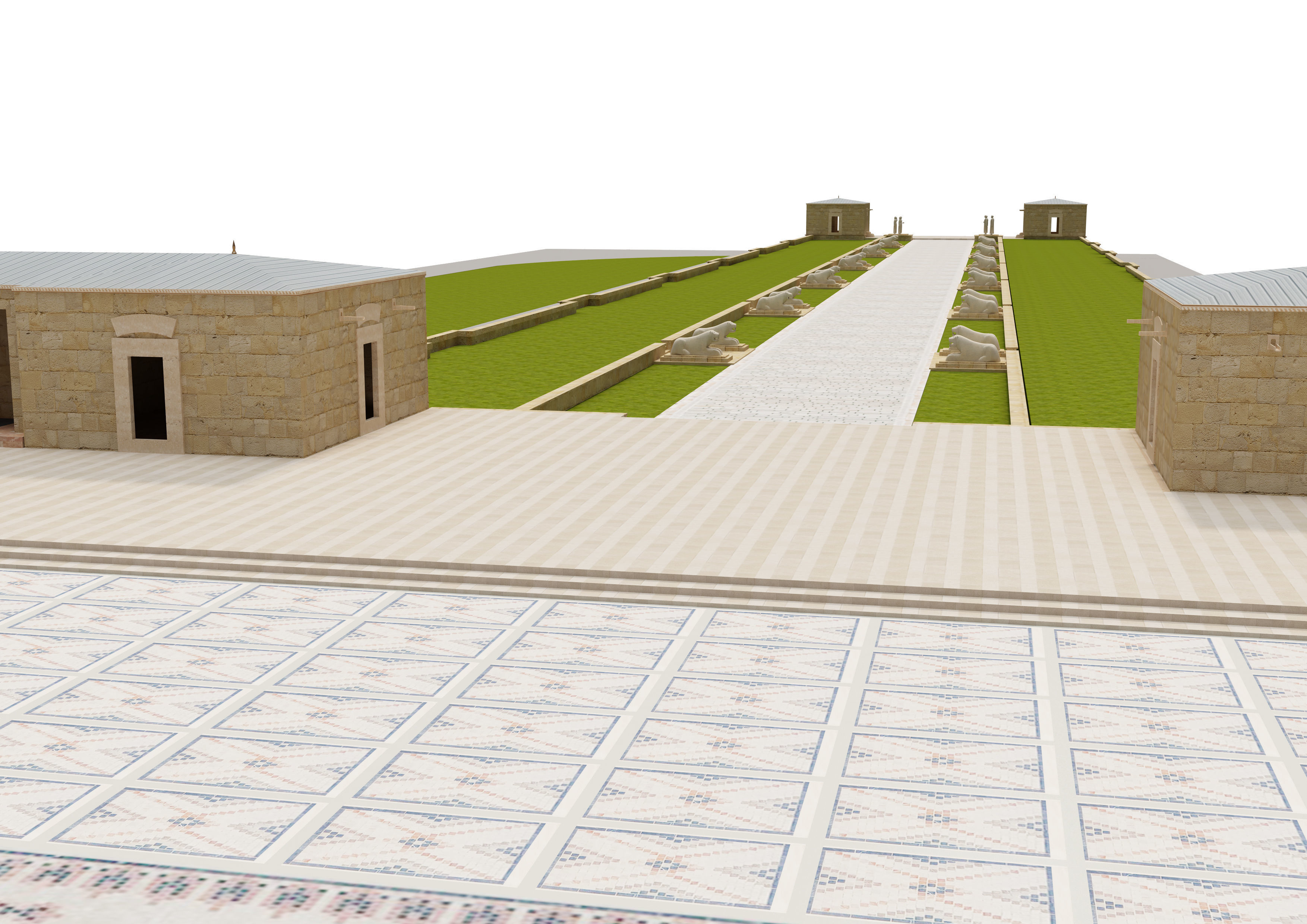 Anitkabir Ataturk mausoleum 3D model_5