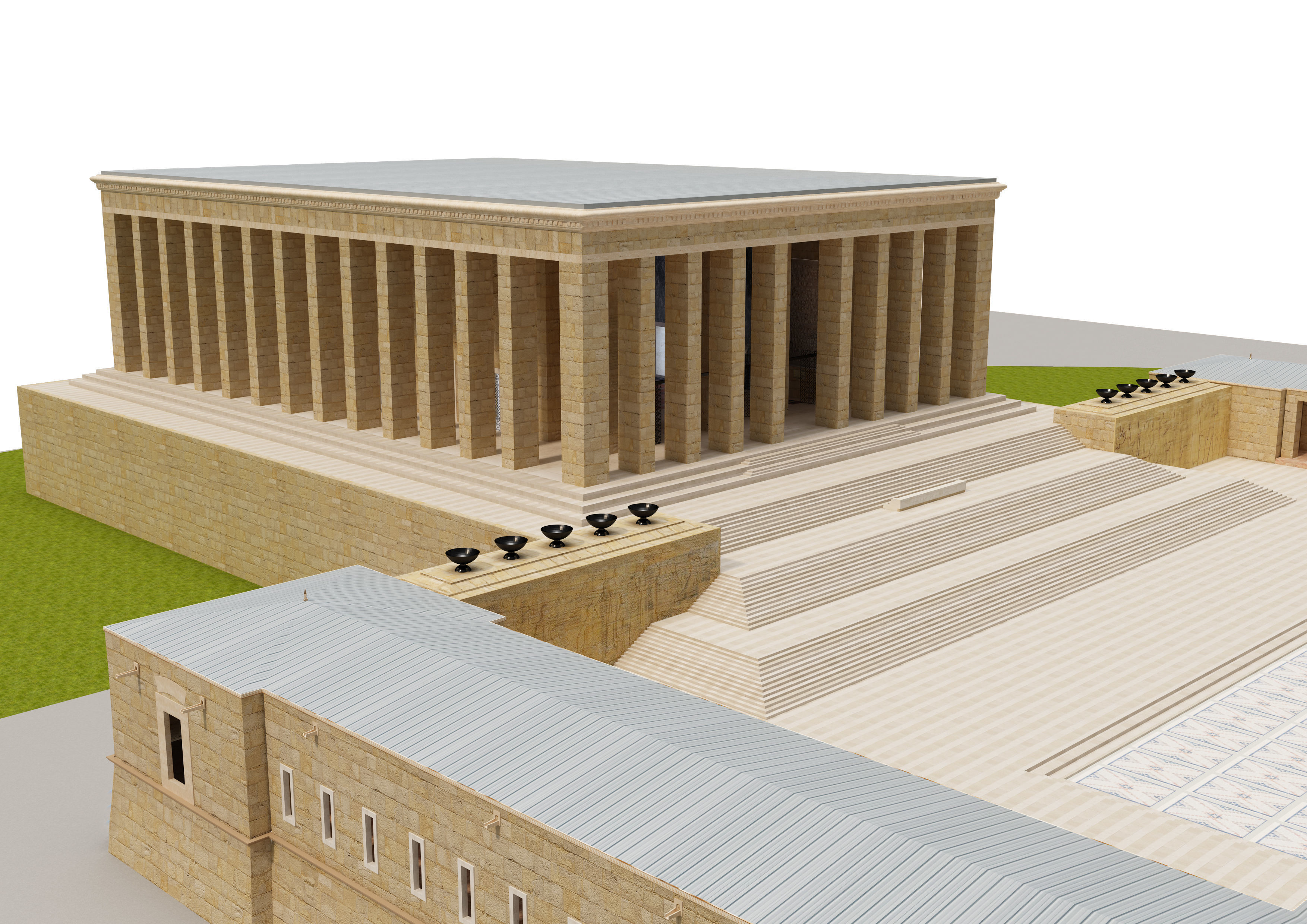 Anitkabir Ataturk mausoleum 3D model_22