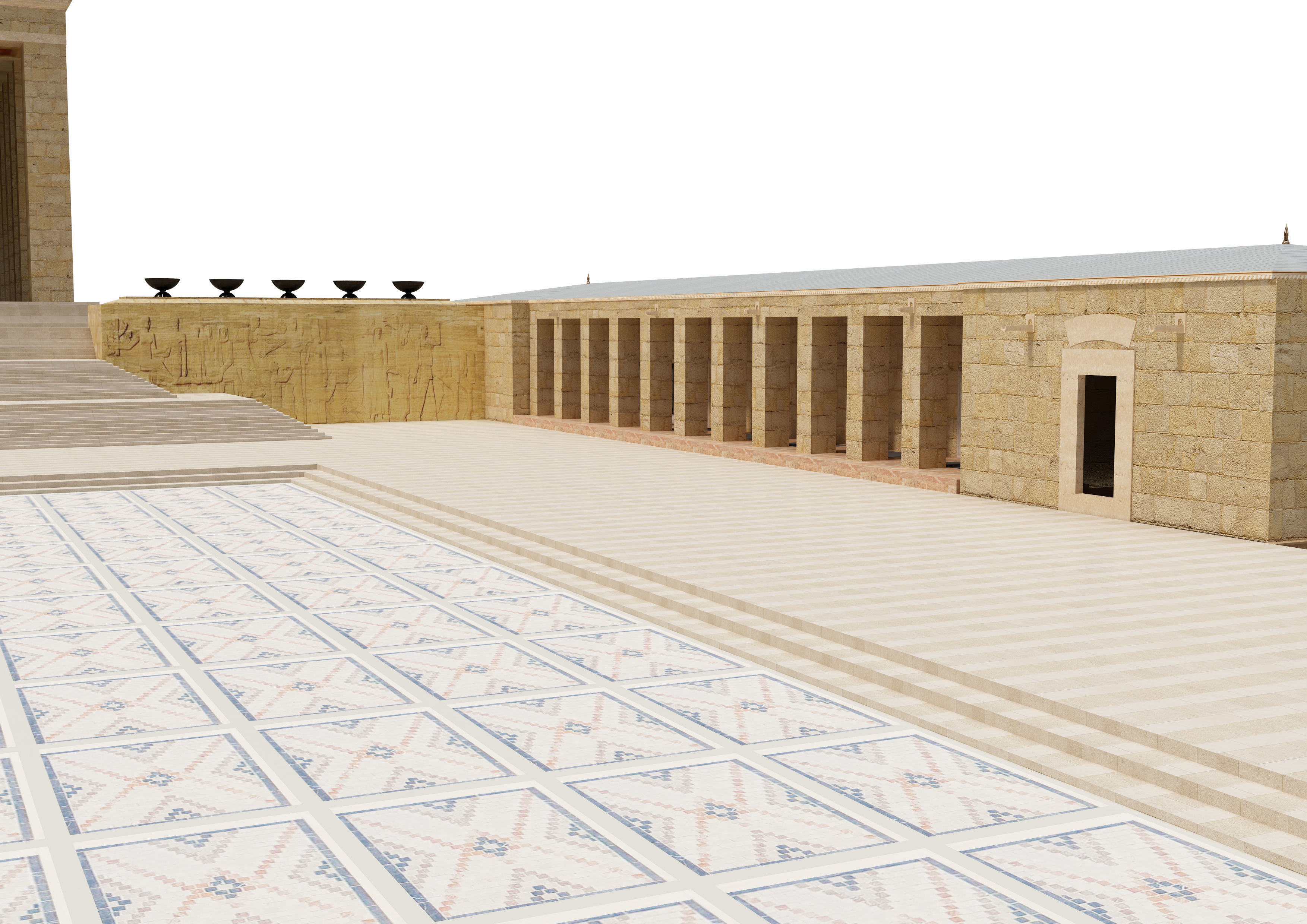 Anitkabir Ataturk mausoleum 3D model_16