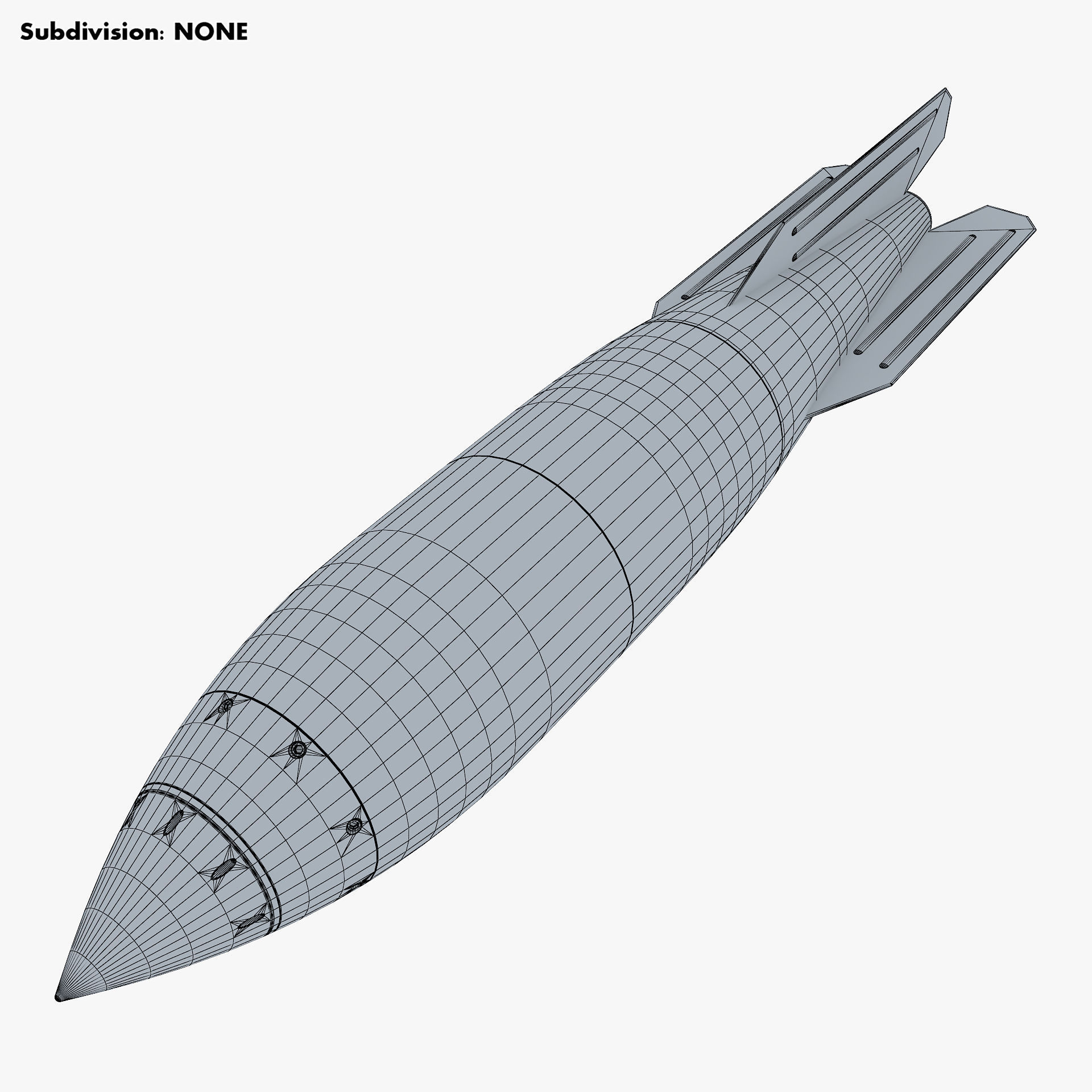 Generic Rocket v 1 3D model_14
