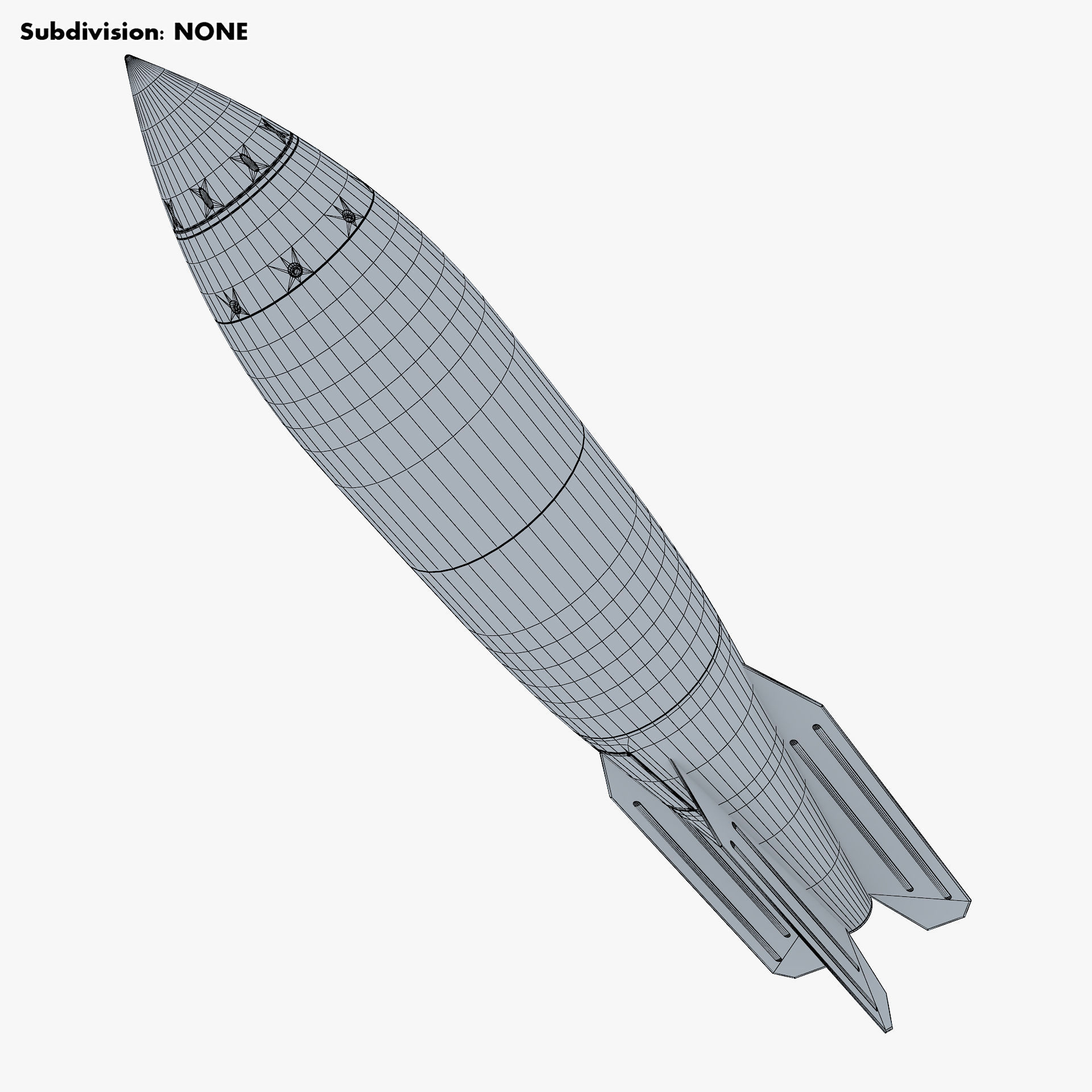Generic Rocket v 1 3D model_9