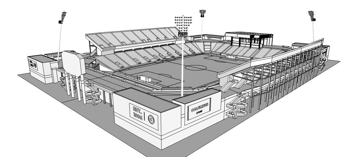 Mapfre Stadium - Columbus Crew - USA 3D model_7