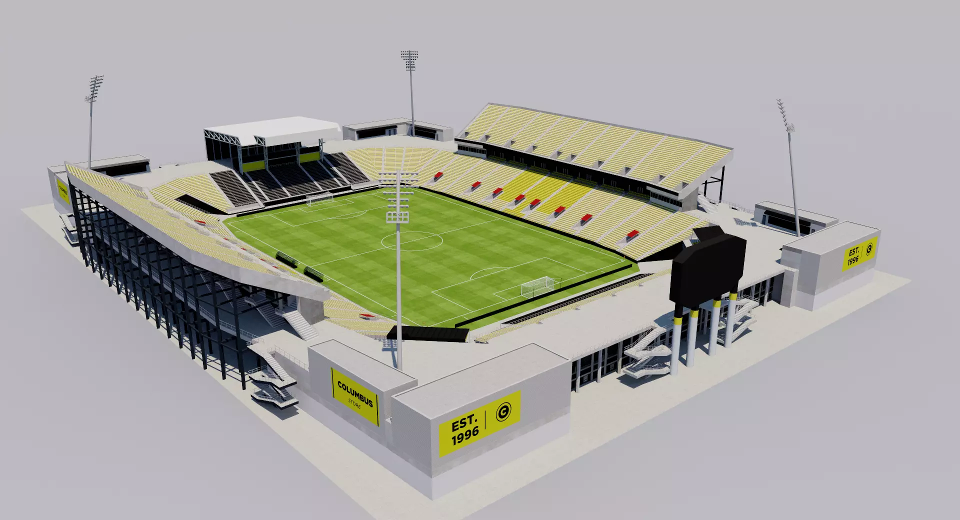Mapfre Stadium - Columbus Crew - USA 3D model_0