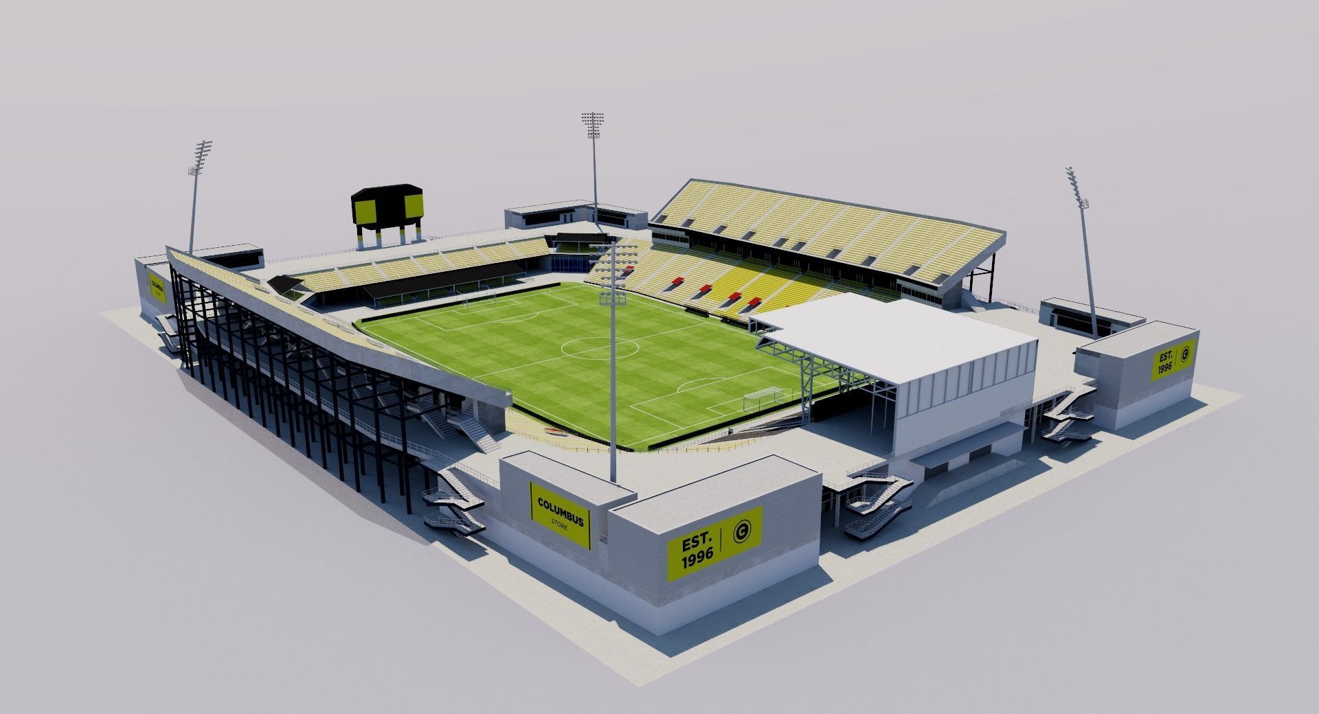 Mapfre Stadium - Columbus Crew - USA 3D model_1