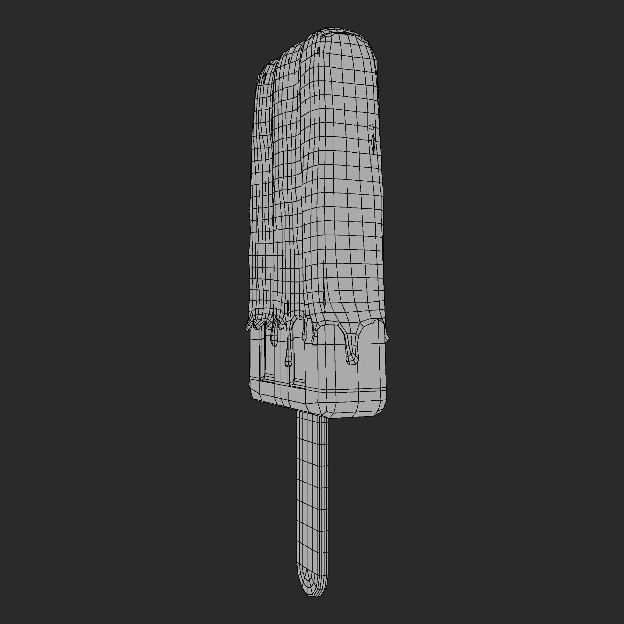 Ice Cream Bar Mango Low-poly 3D model_21
