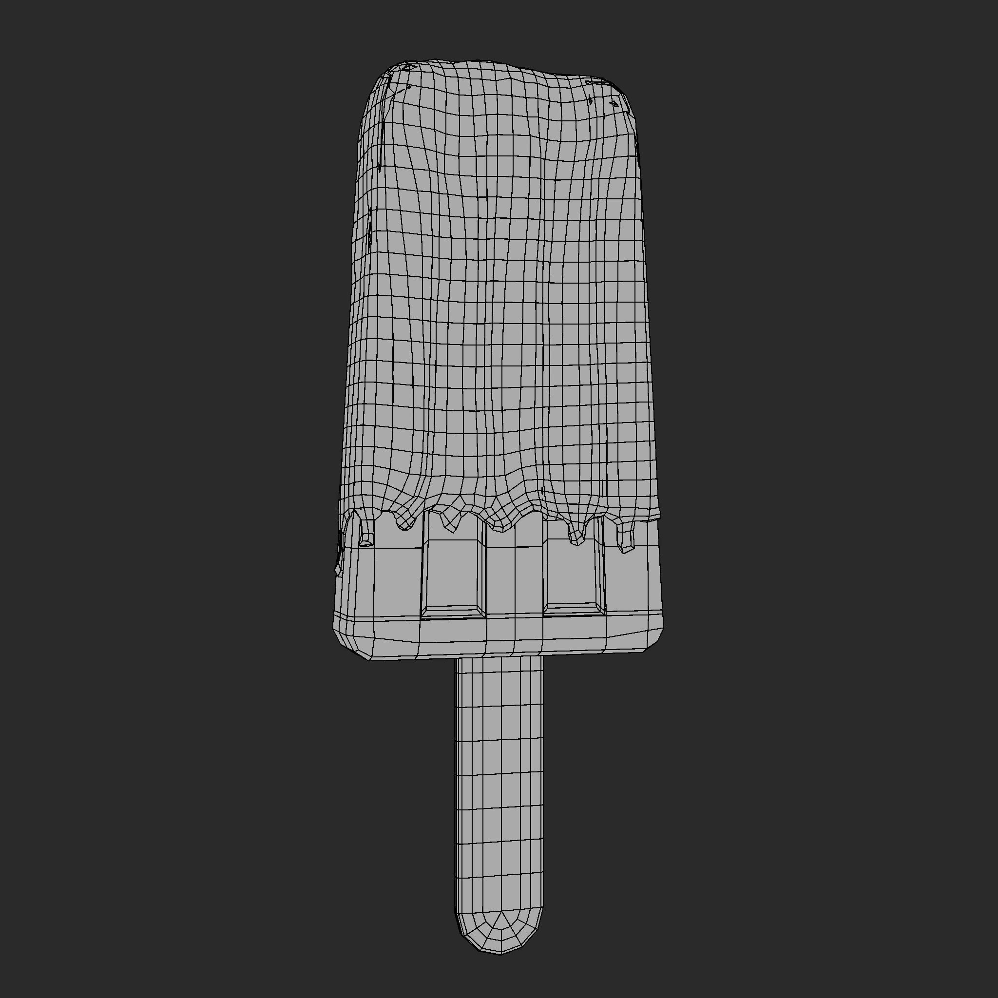Ice Cream Bar Mango Low-poly 3D model_18