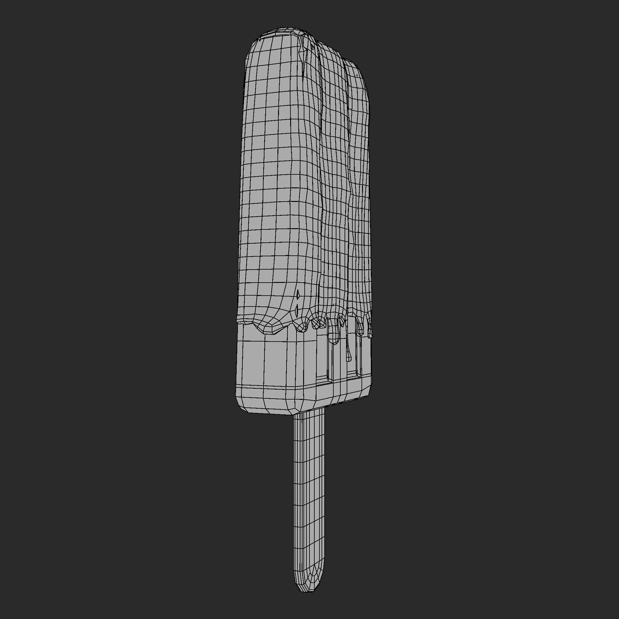 Ice Cream Bar Mango Low-poly 3D model_13