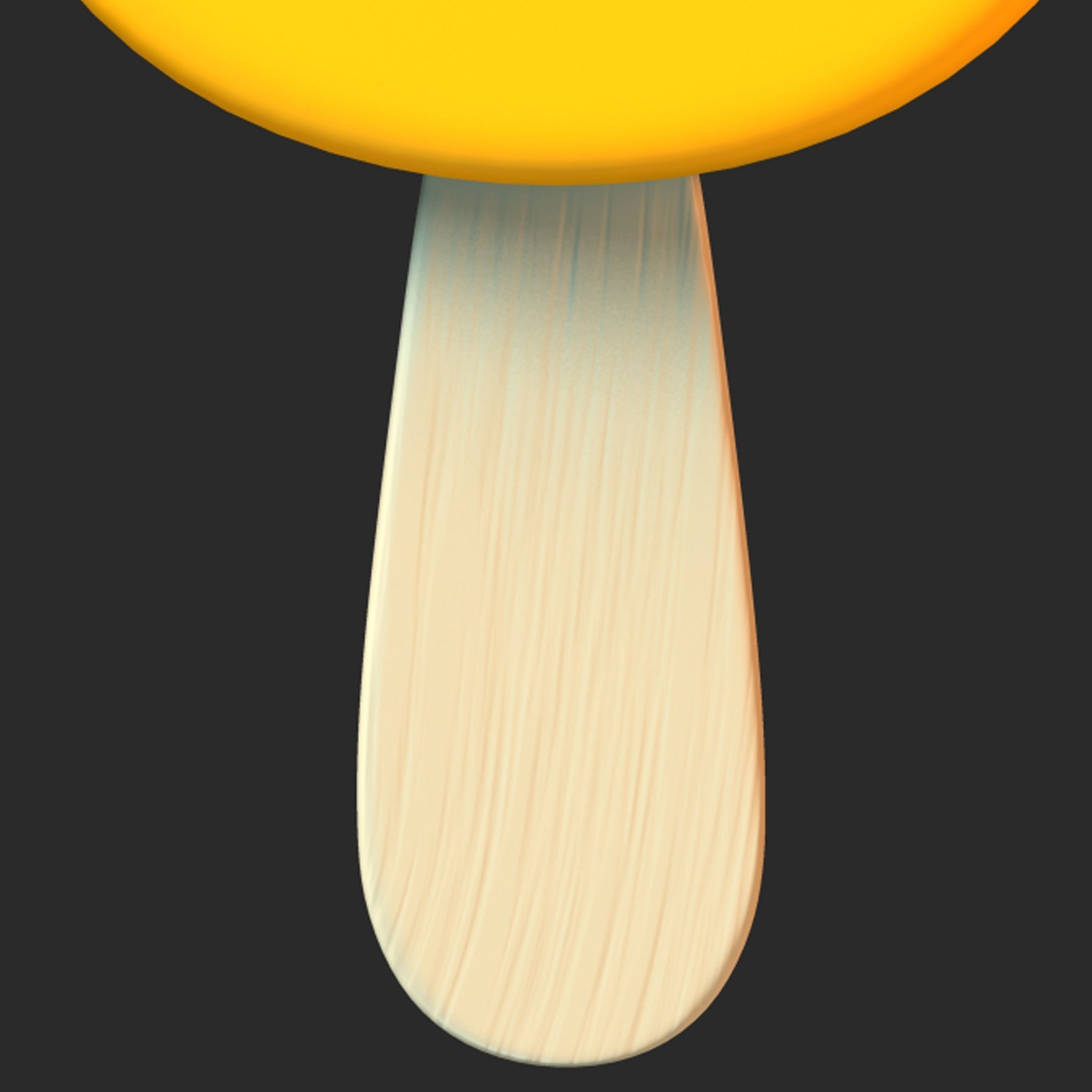 Ice Cream Bar Orange Low-poly 3D model_1