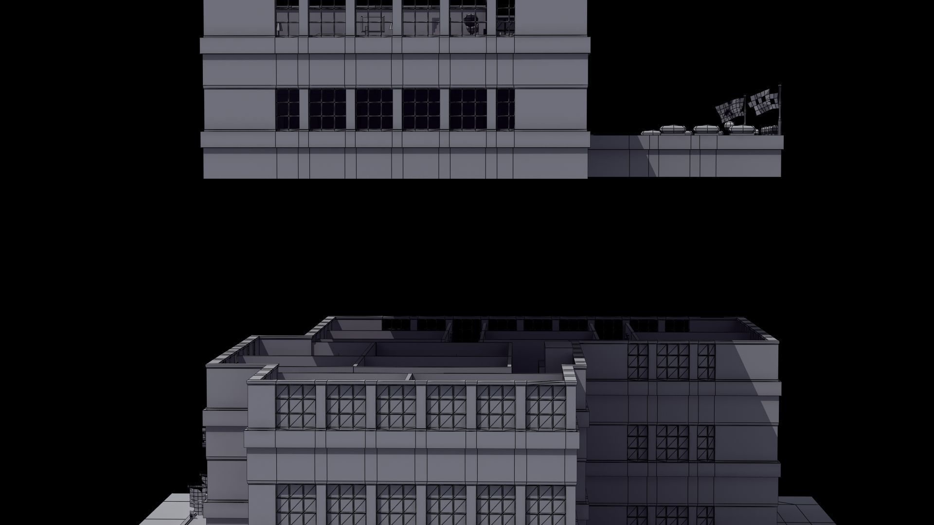 Hotel Full Interior Low-poly 3D model_79