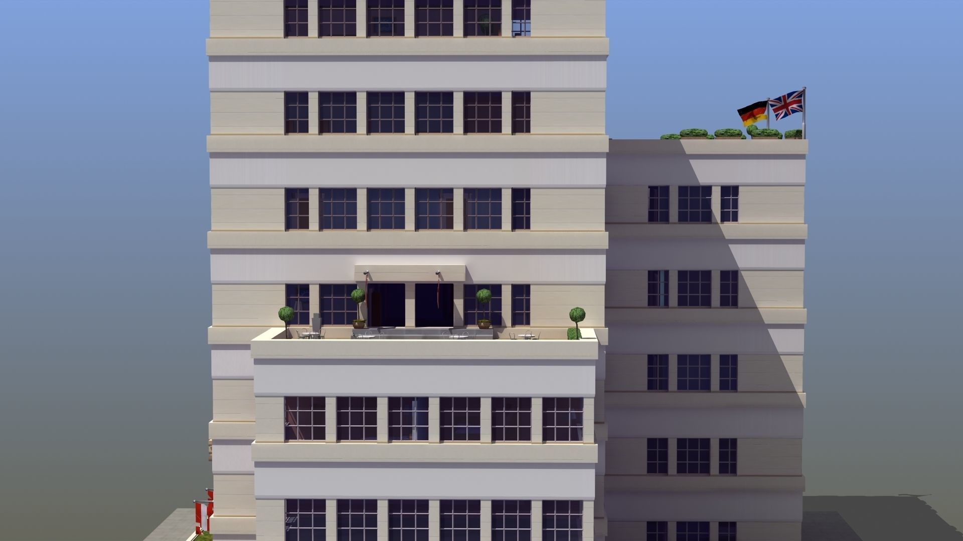 Hotel Full Interior Low-poly 3D model_58