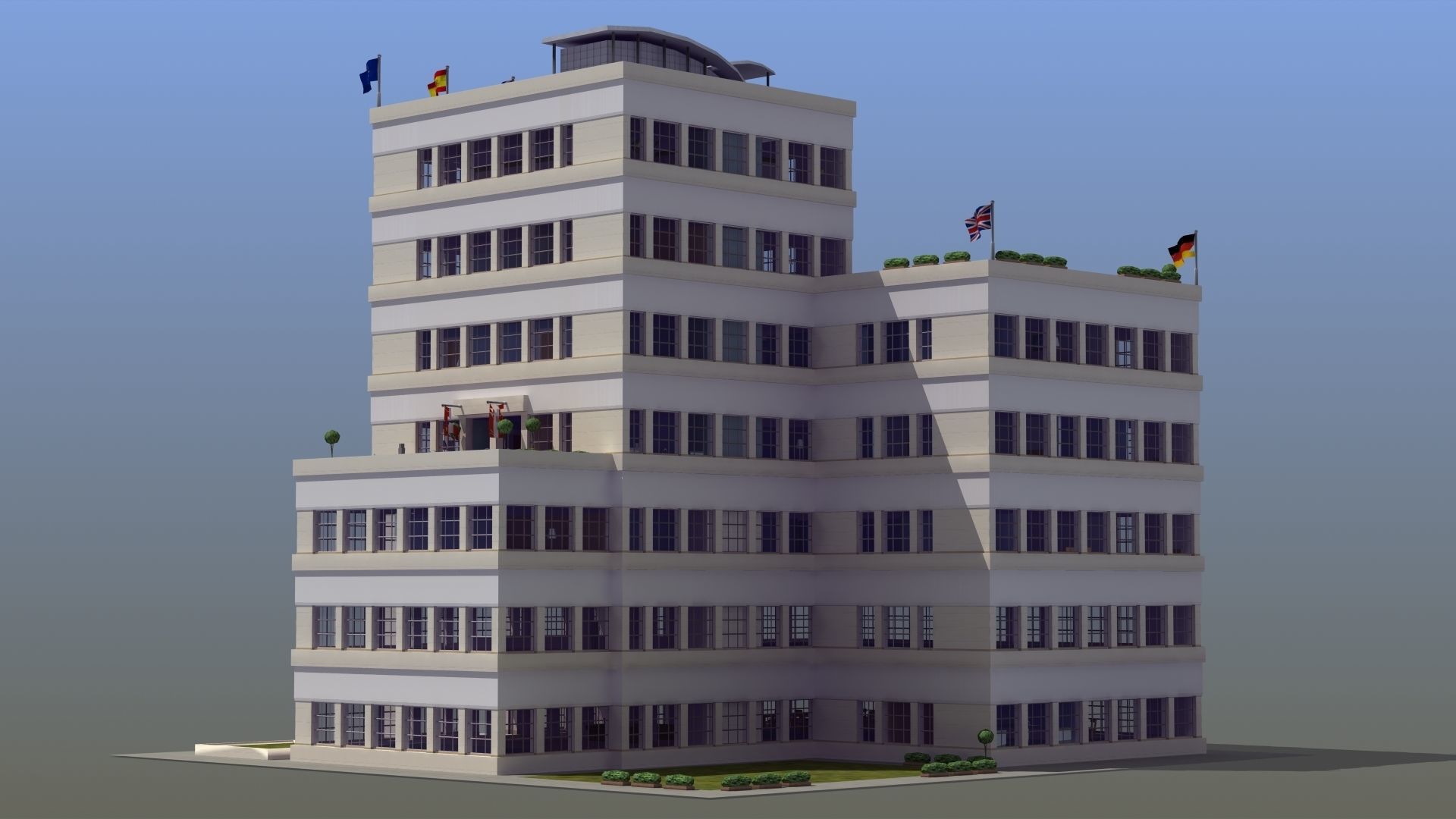 Hotel Full Interior Low-poly 3D model_59