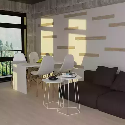 Low-poly modern interior 