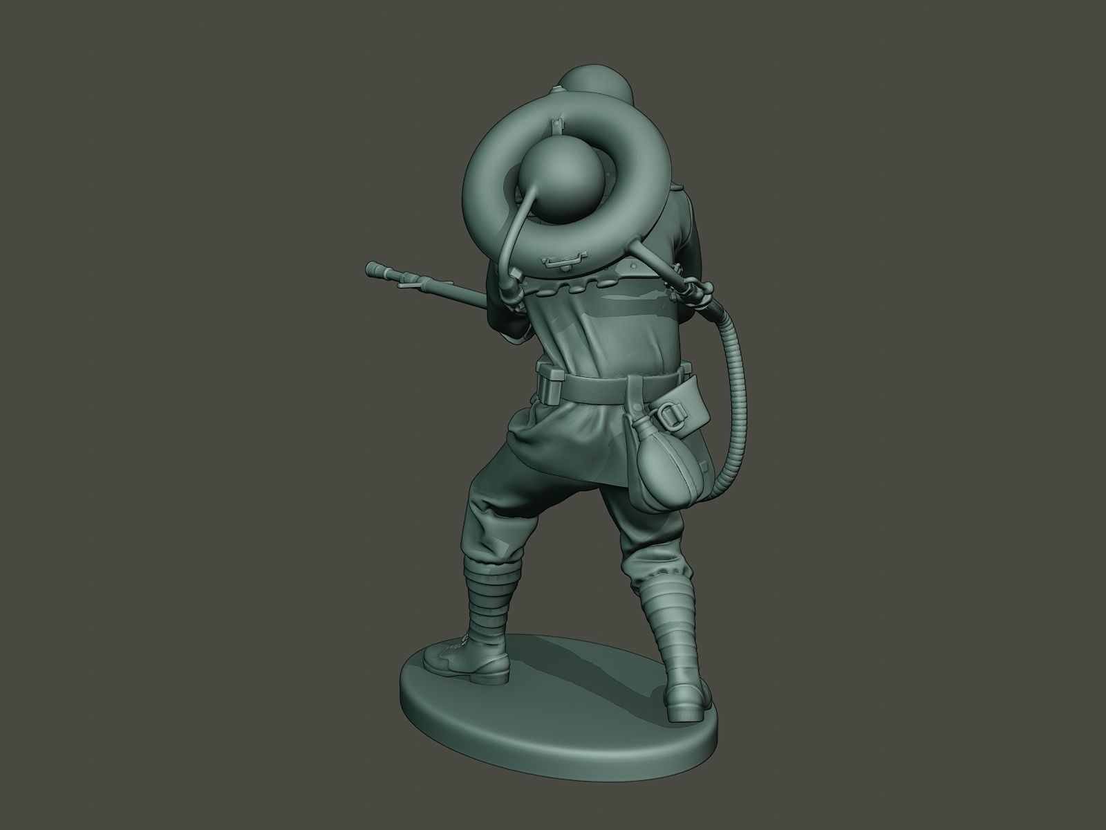 German soldier ww1 action G5 3D model 3D printable | CGTrader