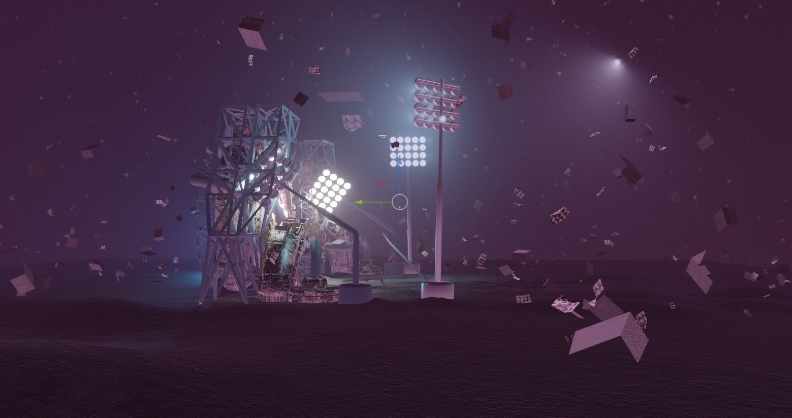 Sci Fi Teleportation and Transporter machine 3D model_4