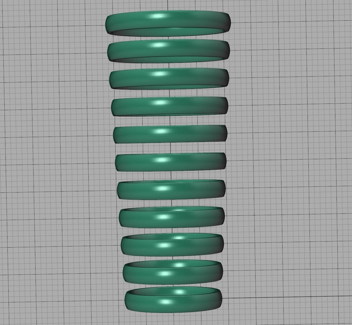 Traditional Court Wedding band 3mm wide 3D print model_7