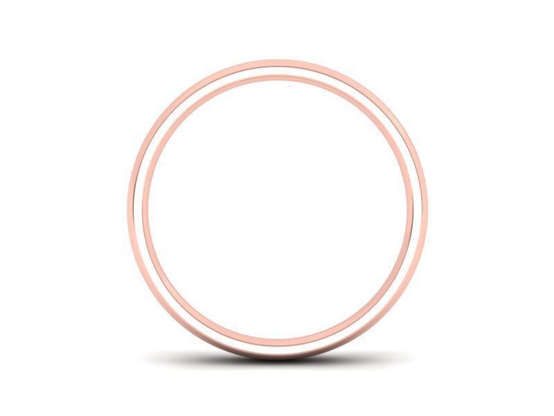 Traditional Court Wedding band 3mm wide 3D print model_14