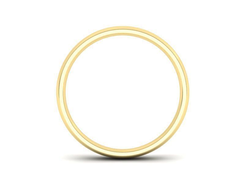 Traditional Court Wedding band 3mm wide 3D print model_12