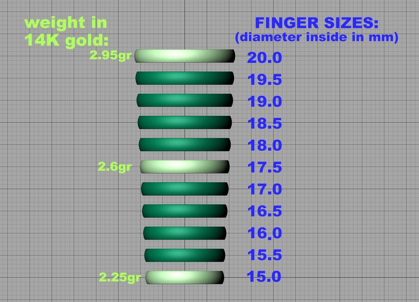 Traditional Court Wedding band 3mm wide 3D print model_8